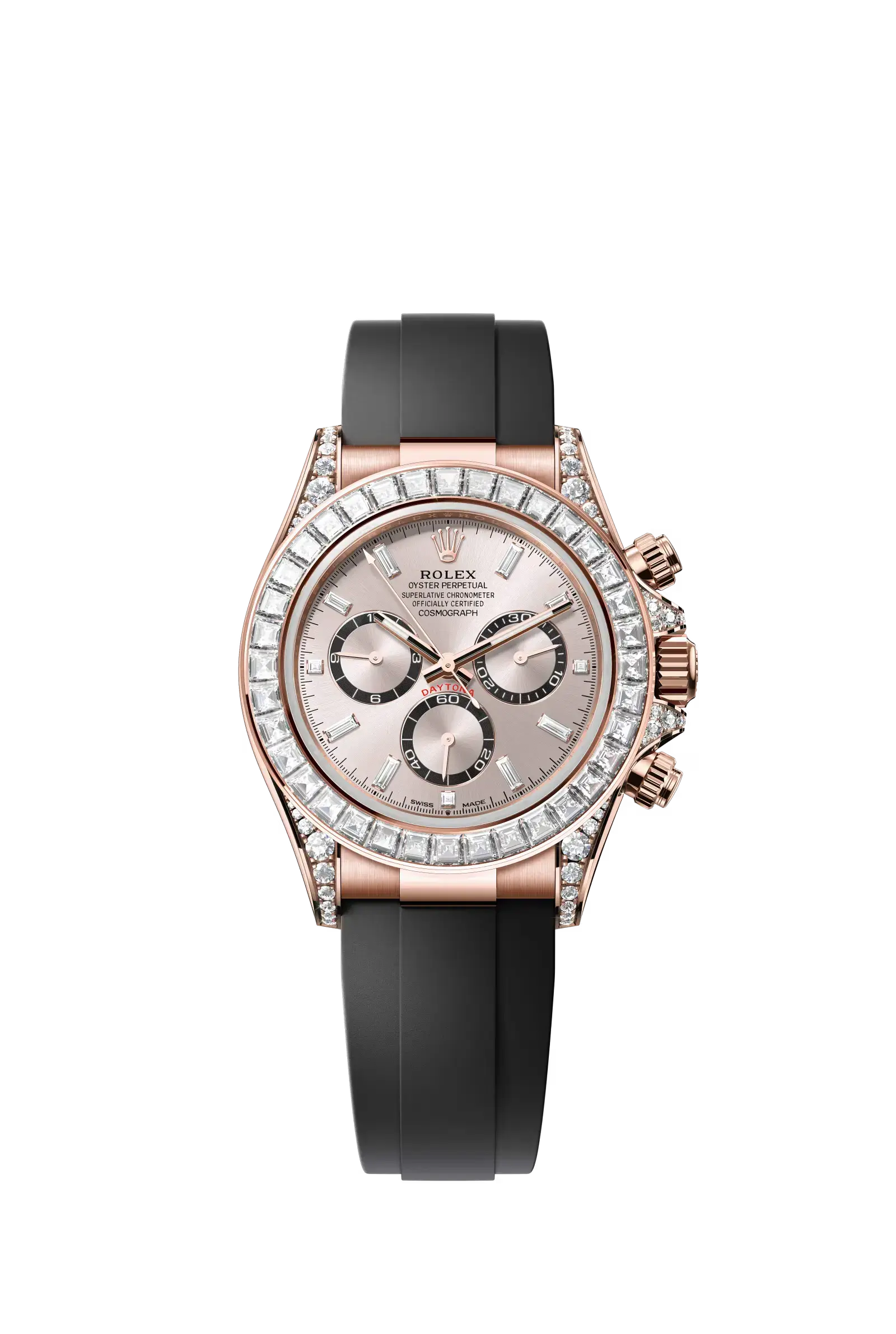 Cosmograph Daytona  Oyster, 40 mm, Everose gold and diamonds  Reference 126535TBR — main photo