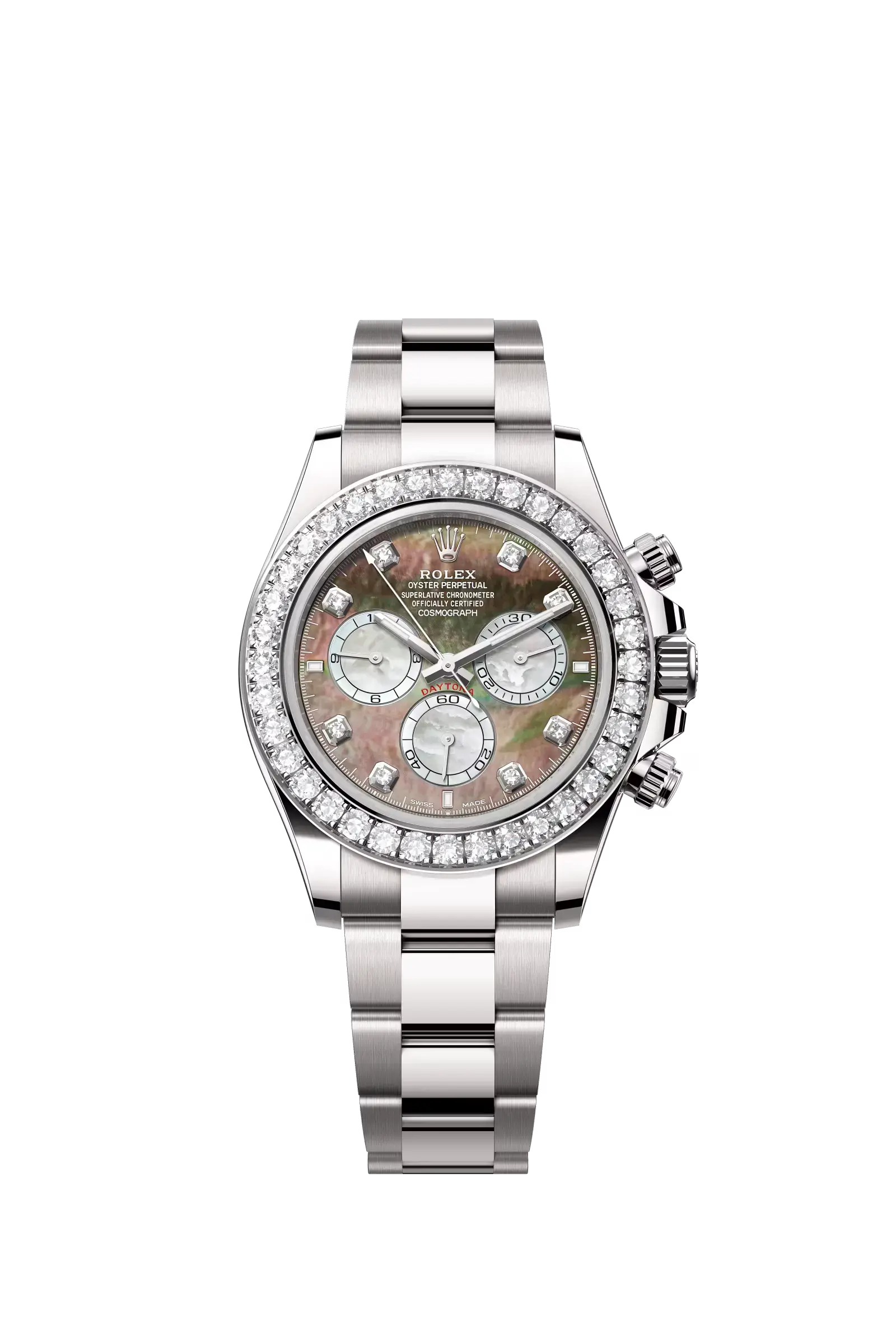 Cosmograph Daytona  Oyster, 40 mm, white gold and diamonds  Reference 126579RBR — main photo