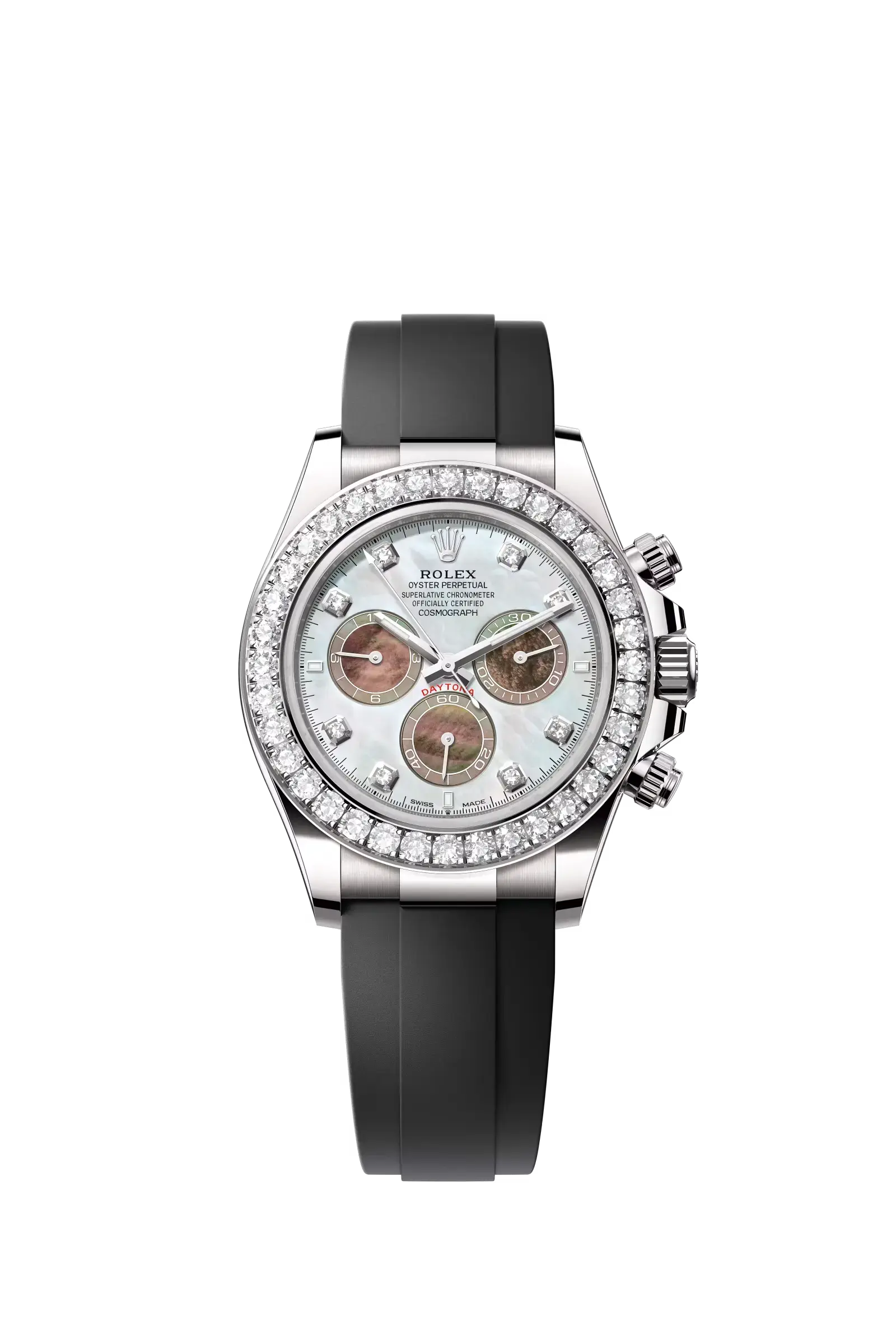 Cosmograph Daytona  Oyster, 40 mm, white gold and diamonds  Reference 126589RBR — main photo