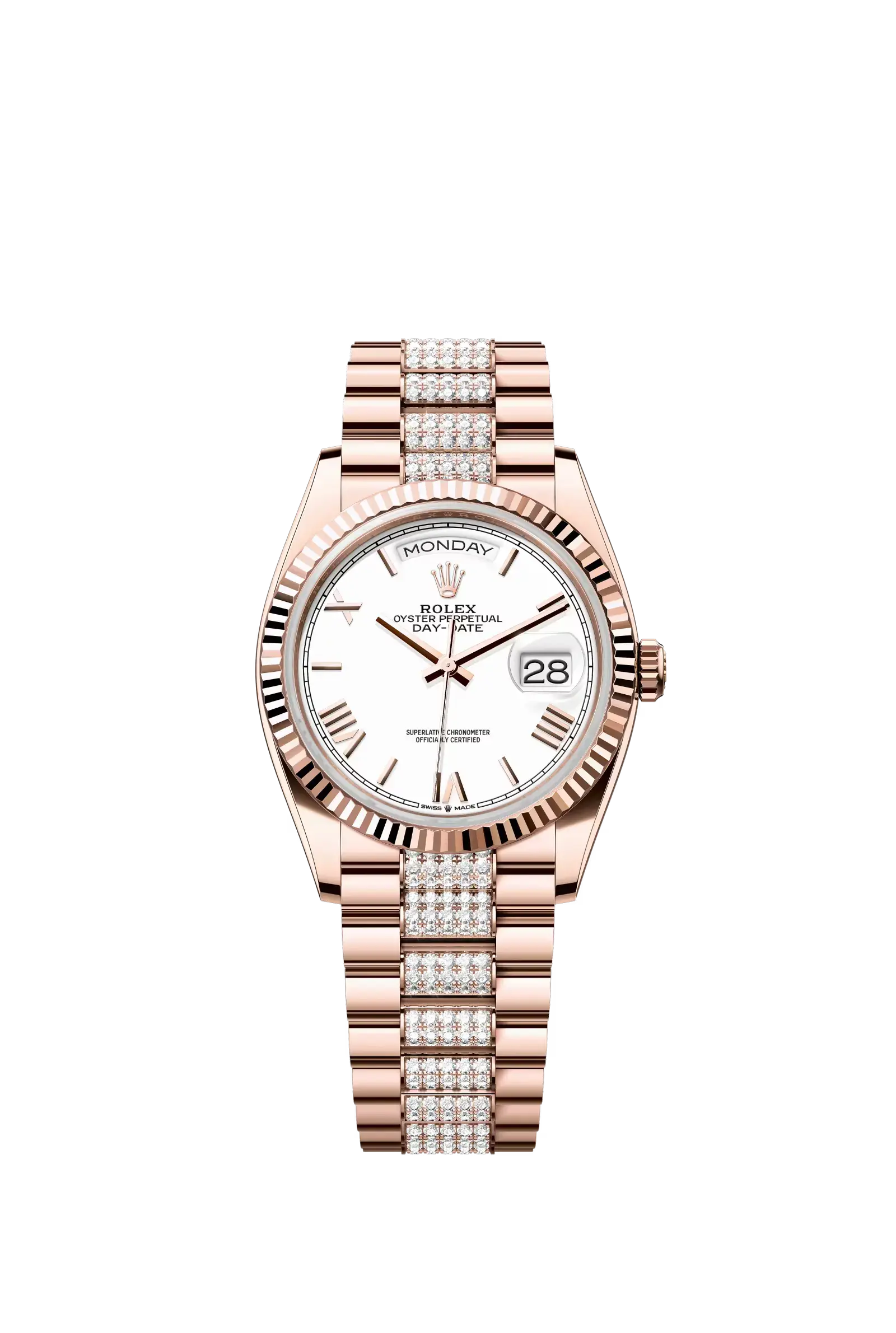 Day-Date 36  Oyster, 36 mm, Everose gold  Reference 128235