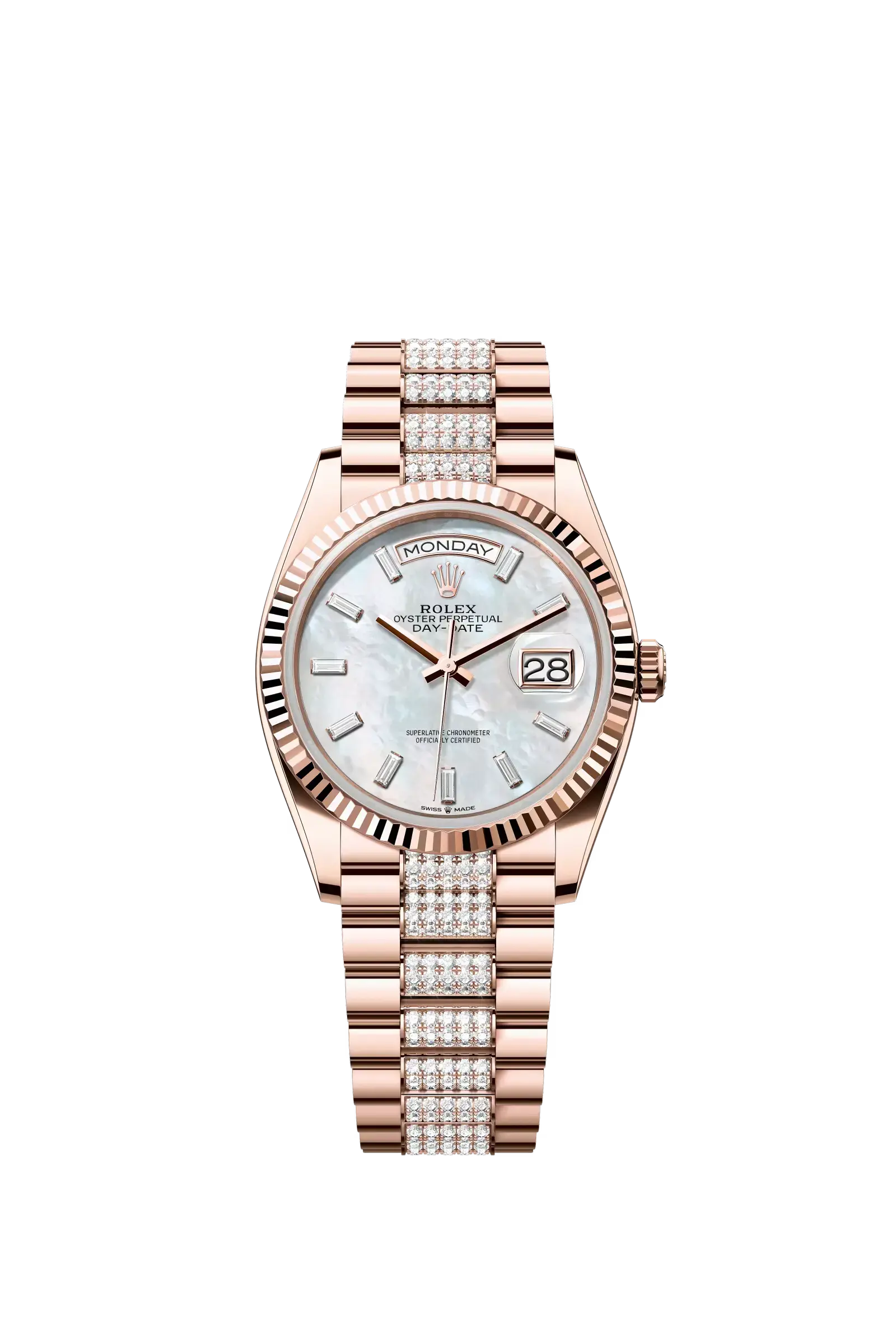 Day-Date 36  Oyster, 36 mm, Everose gold  Reference 128235