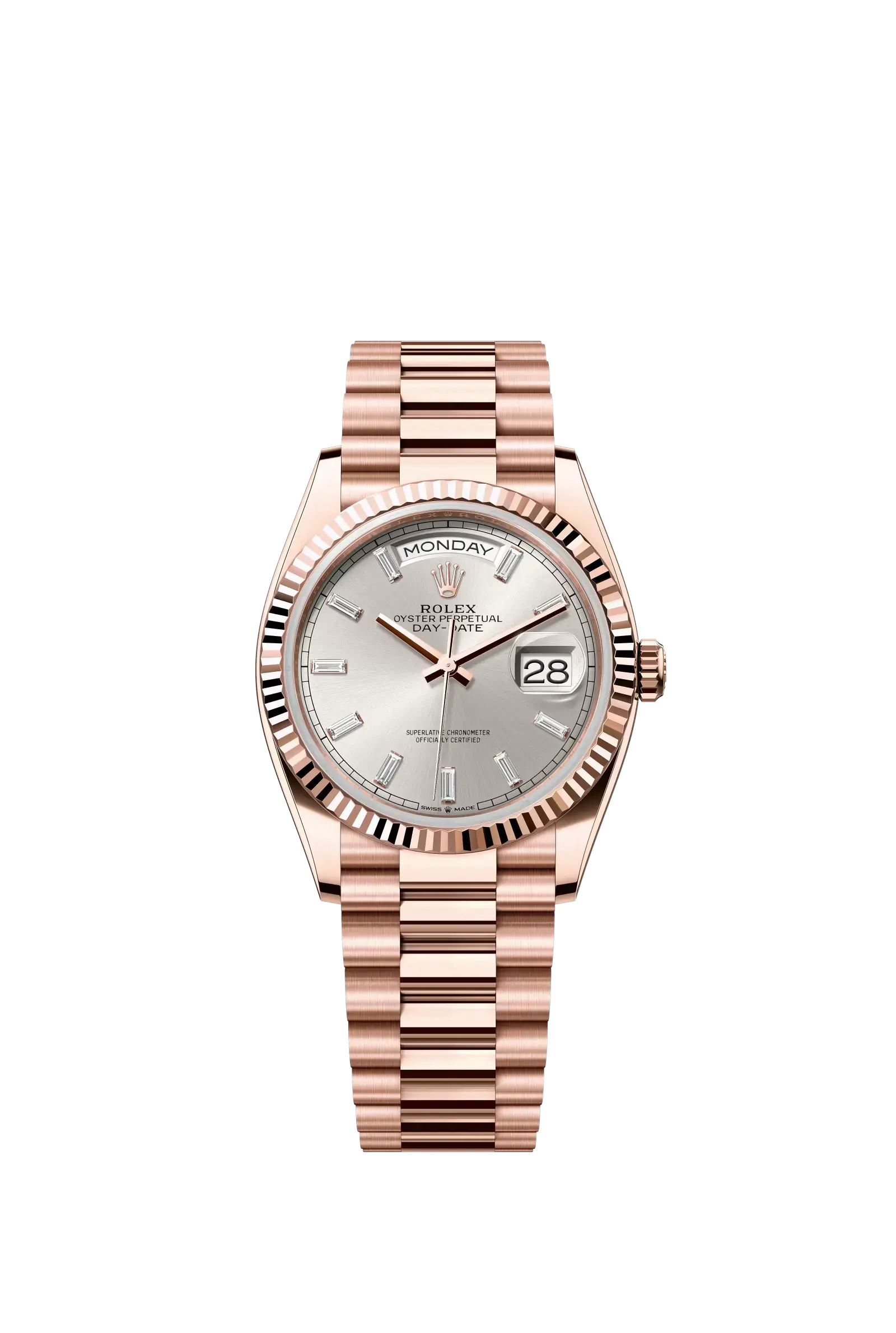 Day-Date 36  Oyster, 36 mm, Everose gold  Reference 128235