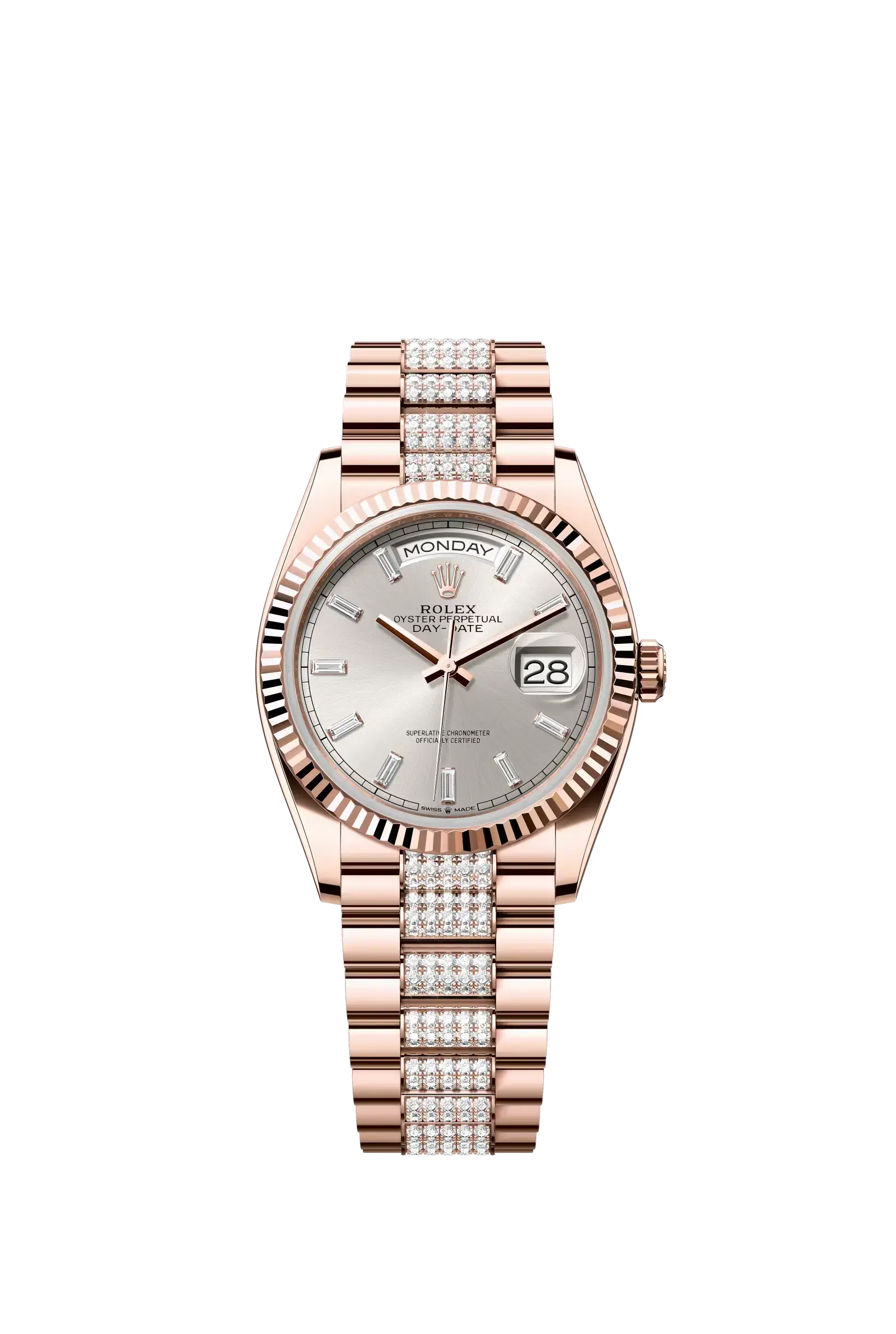 Day-Date 36  Oyster, 36 mm, Everose gold  Reference 128235