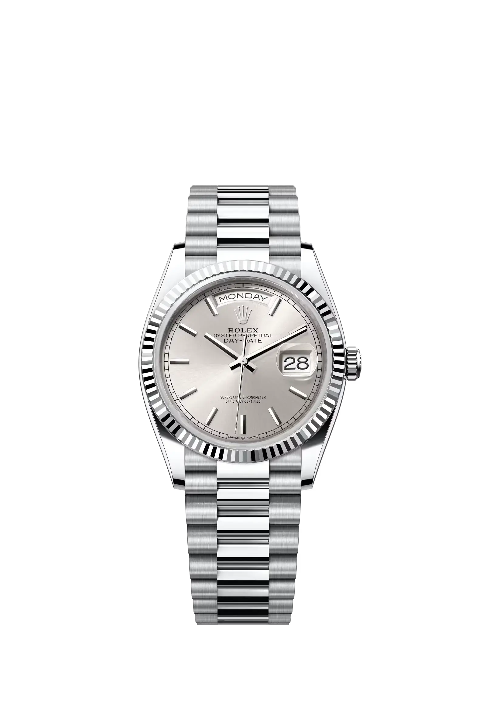 Day-Date 36  Oyster, 36 mm, Everose gold and diamonds  Reference 128345RBR — main photo