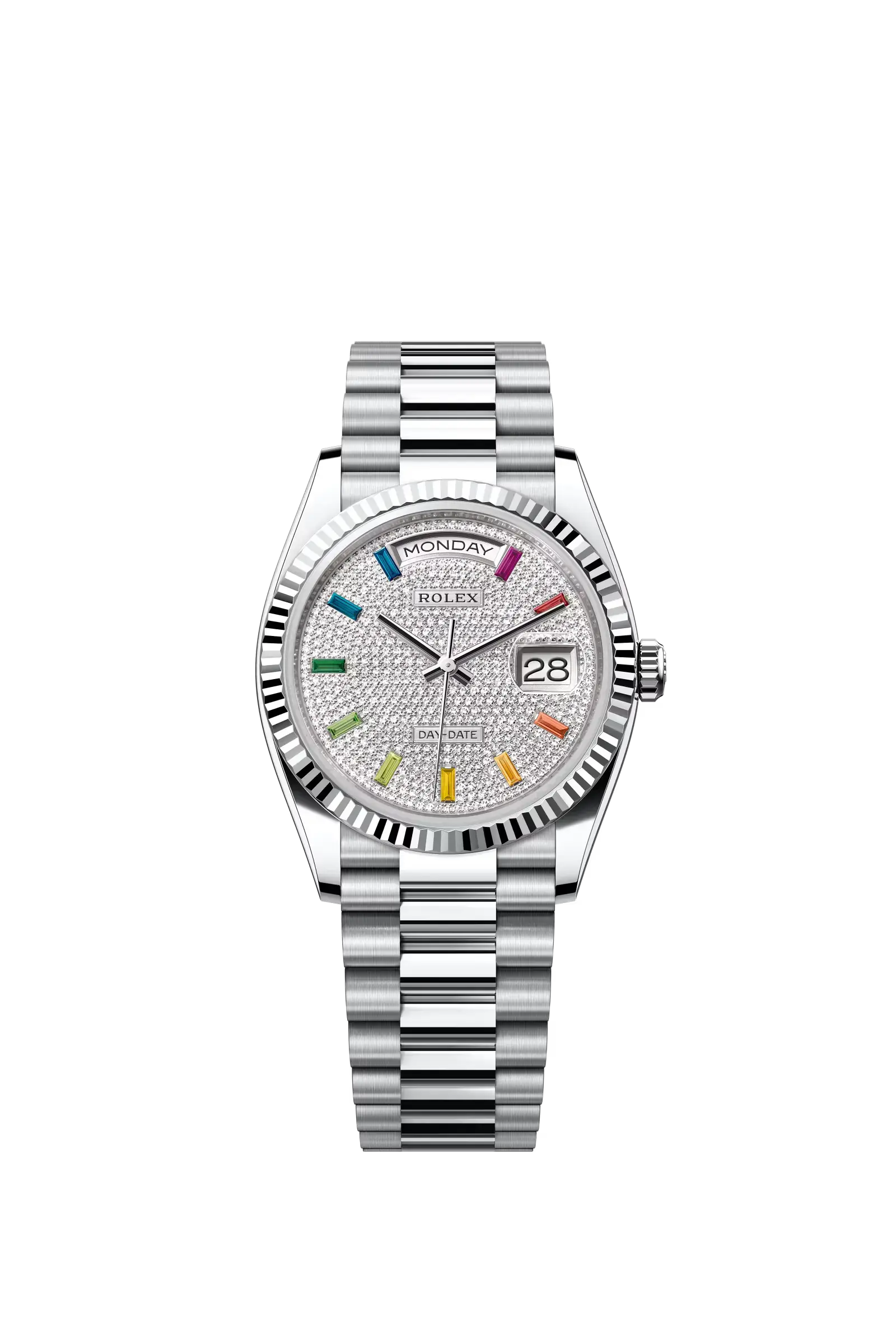 Day-Date 36  Oyster, 36 mm, platinum  Reference 128236 — main photo