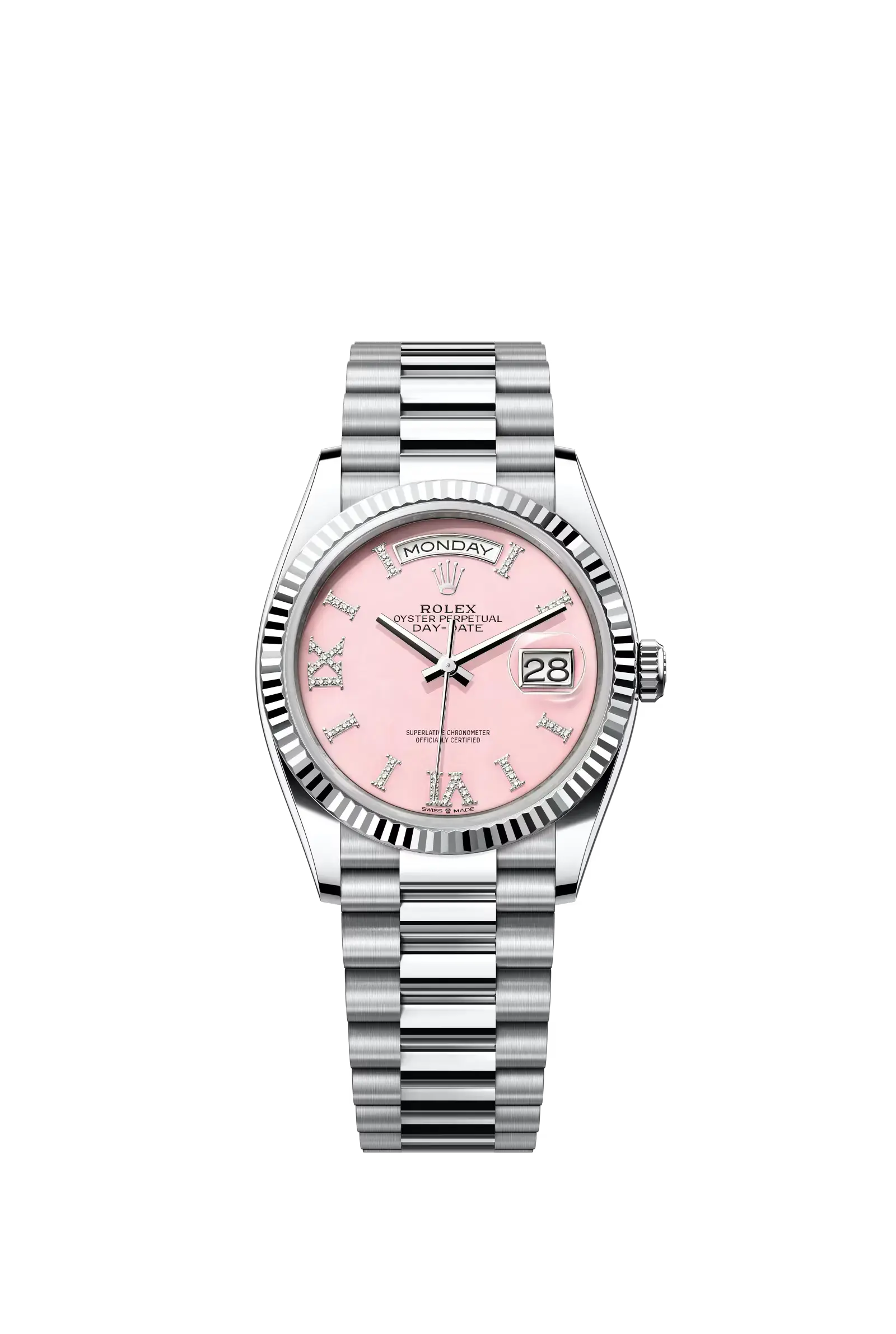 Day-Date 36  Oyster, 36 mm, platinum  Reference 128236 — main photo