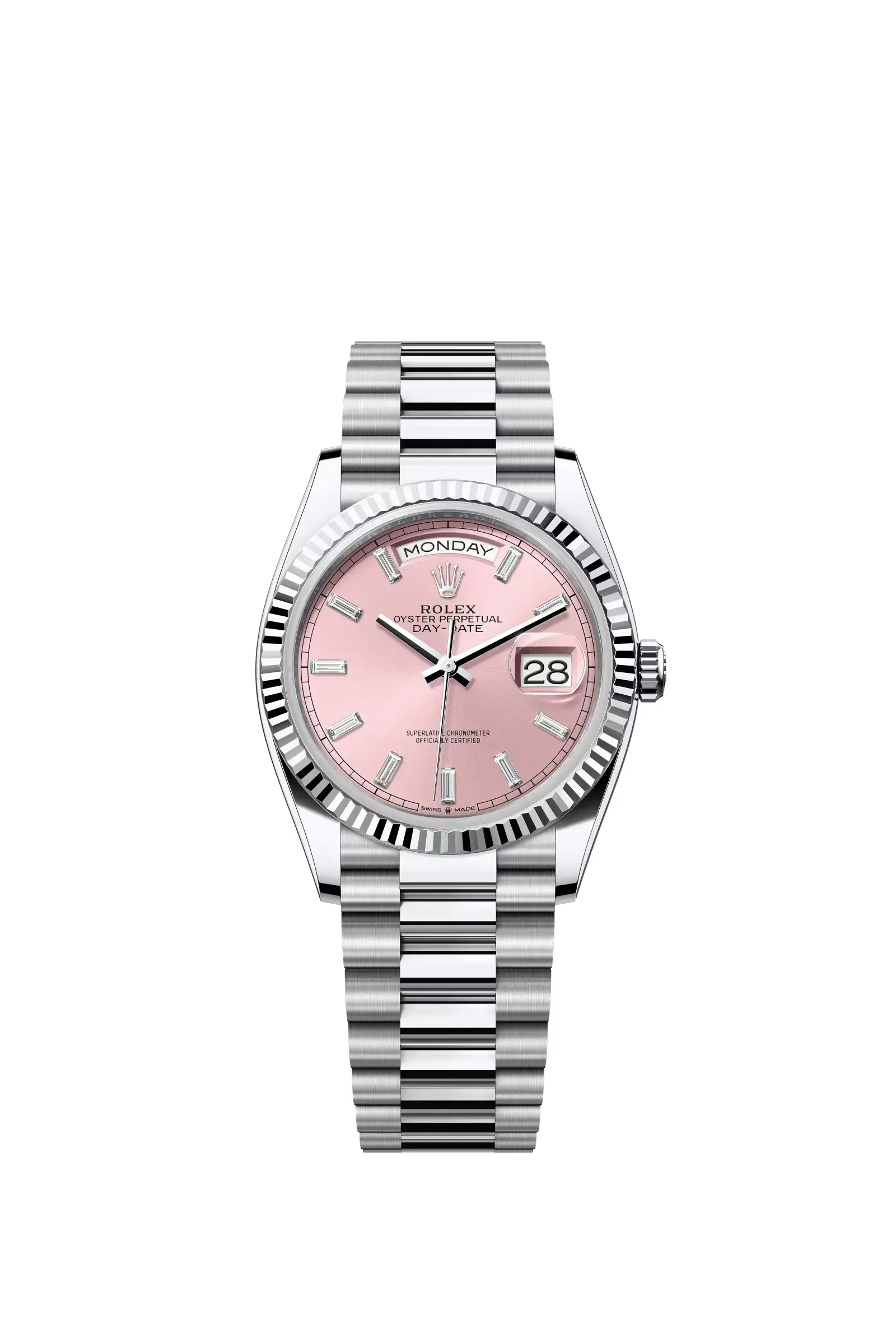 Day-Date 36  Oyster, 36 mm, platinum  Reference 128236 — main photo