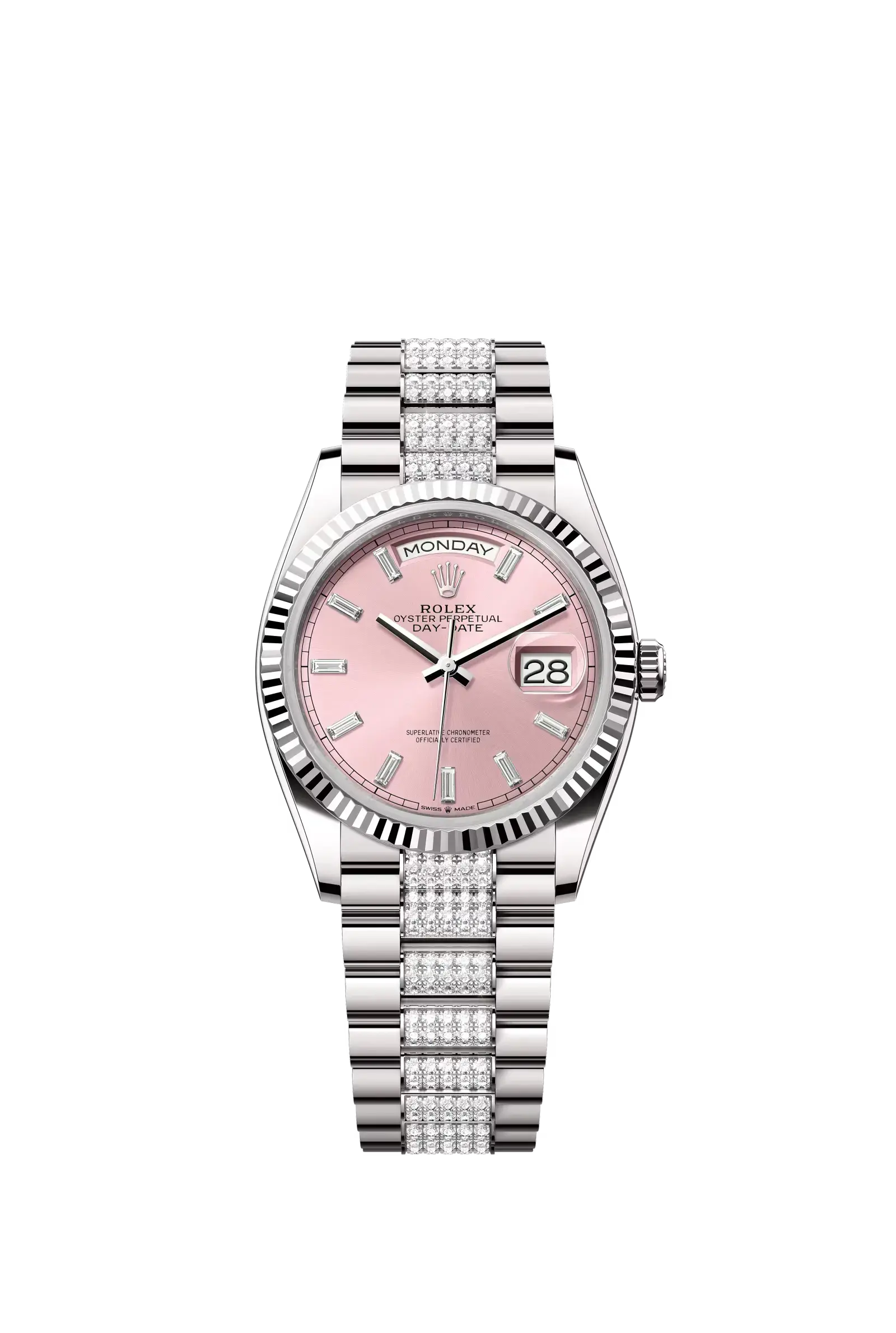 Day-Date 36  Oyster, 36 mm, white gold  Reference 128239