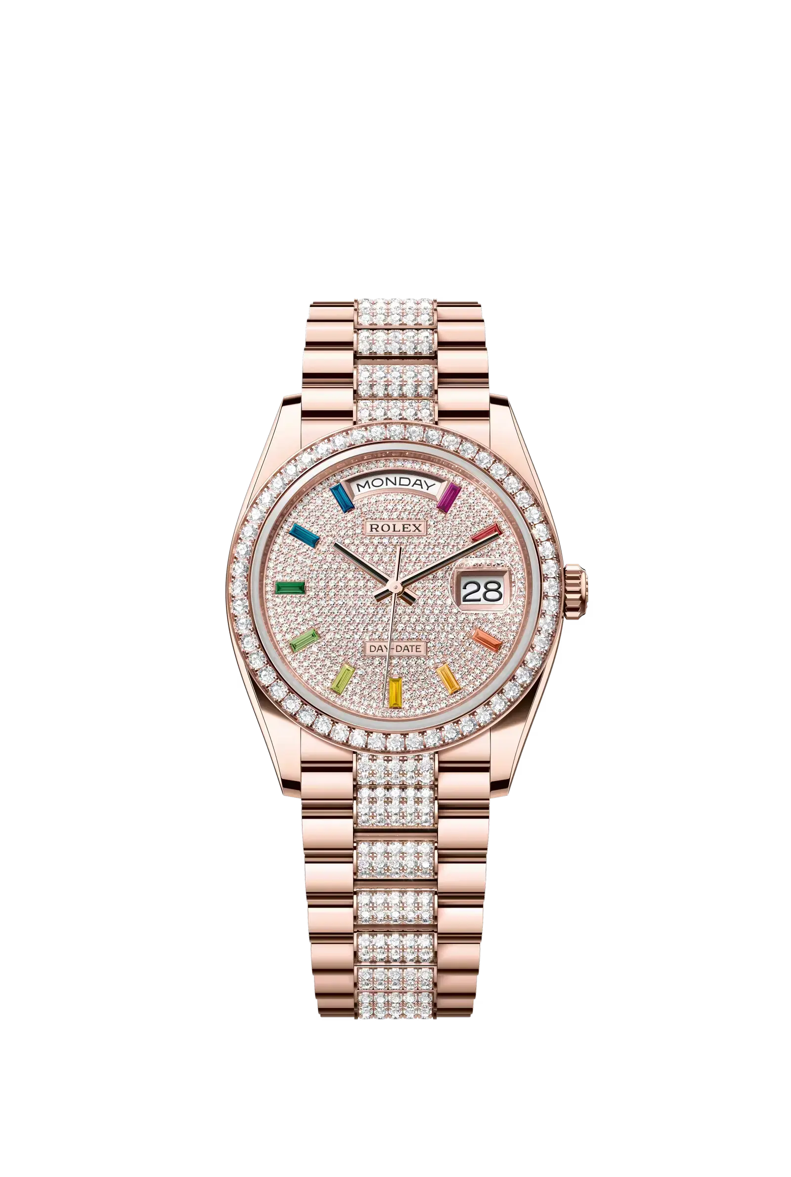 Day-Date 36  Oyster, 36 mm, Everose gold and diamonds  Reference 128345RBR — main photo