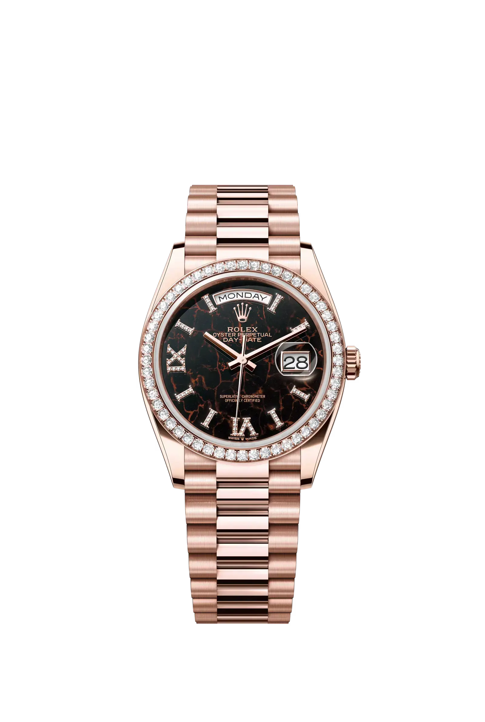 Day-Date 36  Oyster, 36 mm, Everose gold and diamonds  Reference 128345RBR — main photo