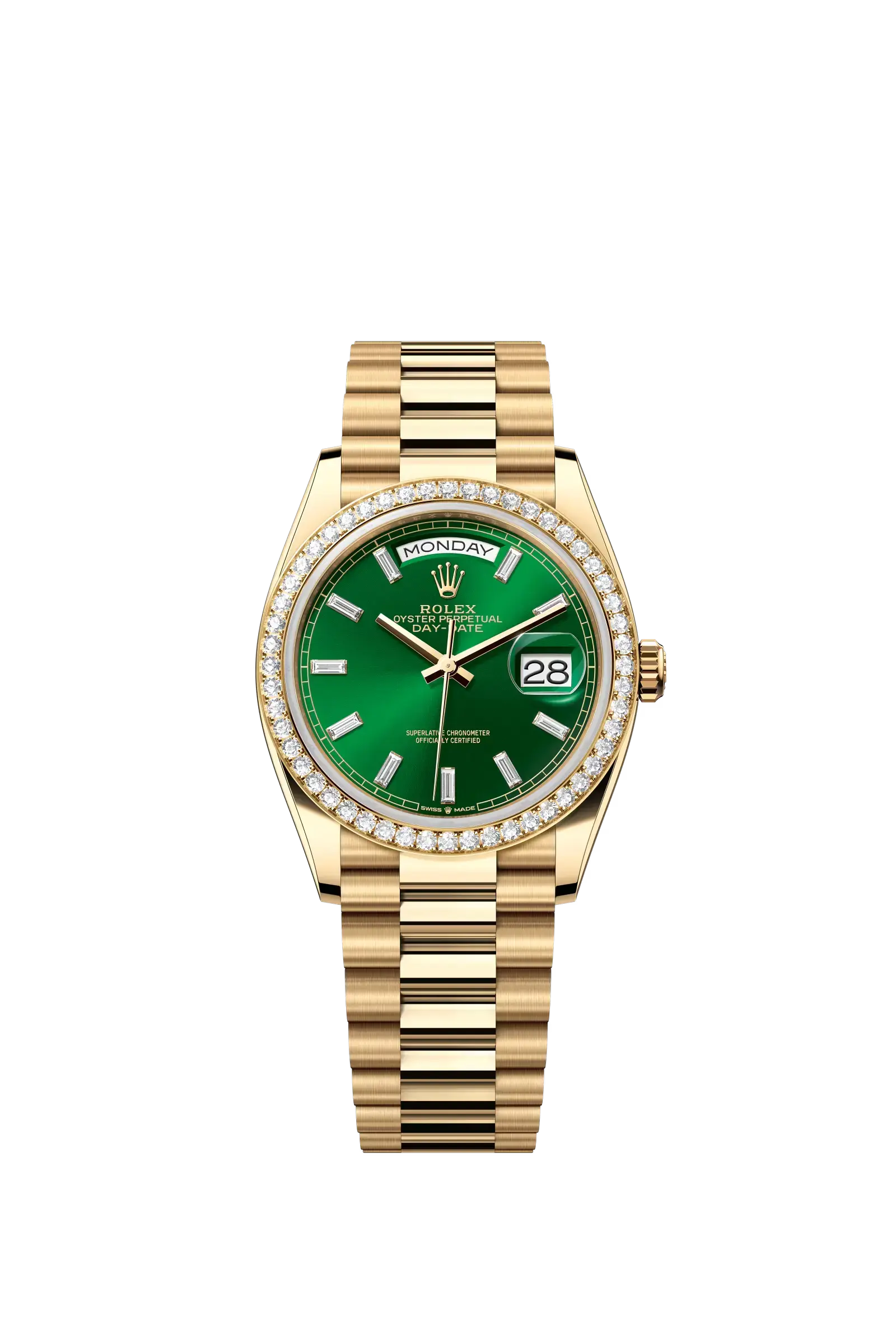 Day-Date 36  Oyster, 36 mm, yellow gold and diamonds  Reference 128348RBR