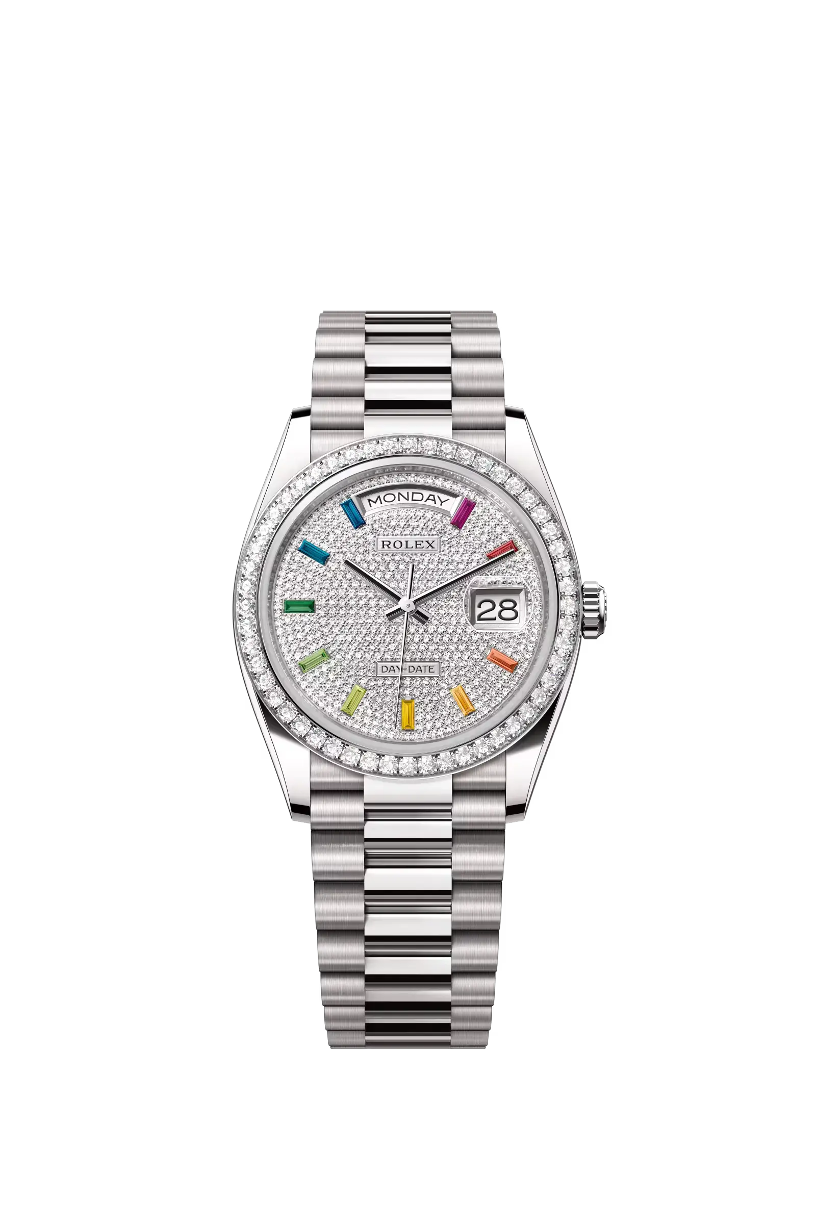 Day-Date 36  Oyster, 36 mm, white gold and diamonds  Reference 128349RBR — main photo