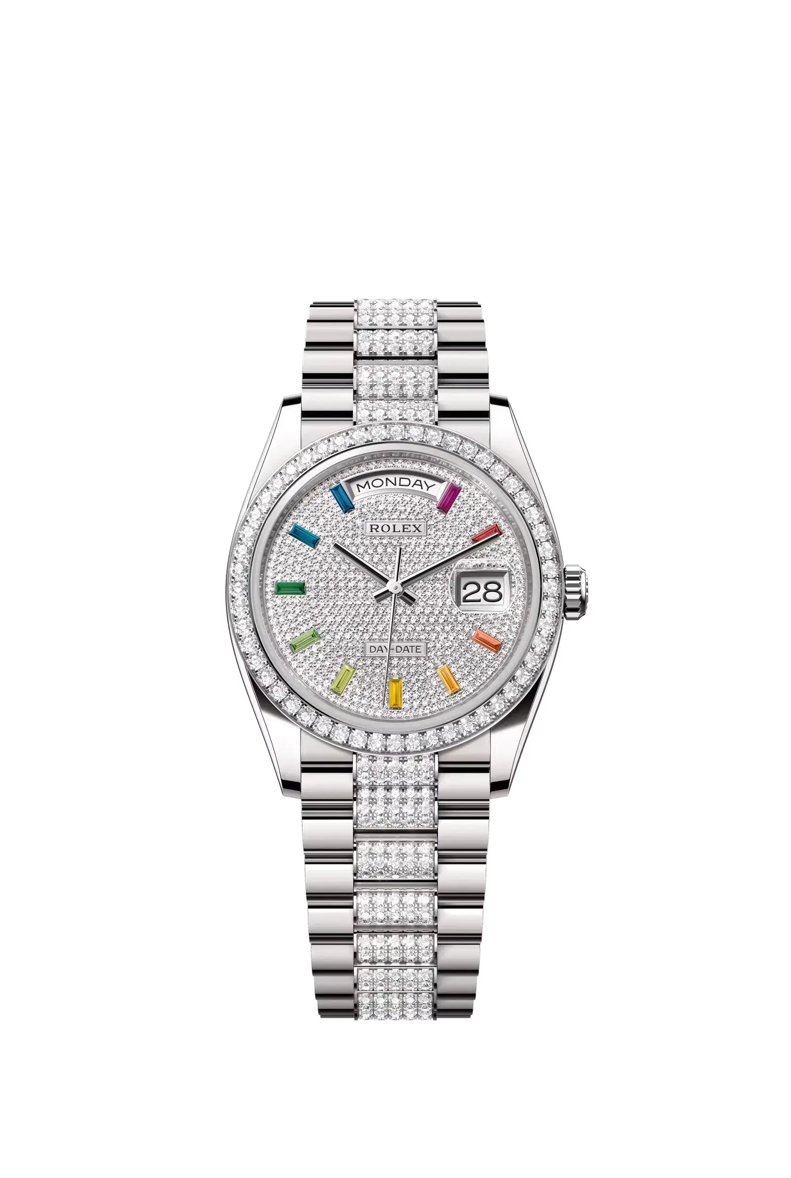 Day-Date 36  Oyster, 36 mm, white gold and diamonds  Reference 128349RBR — main photo