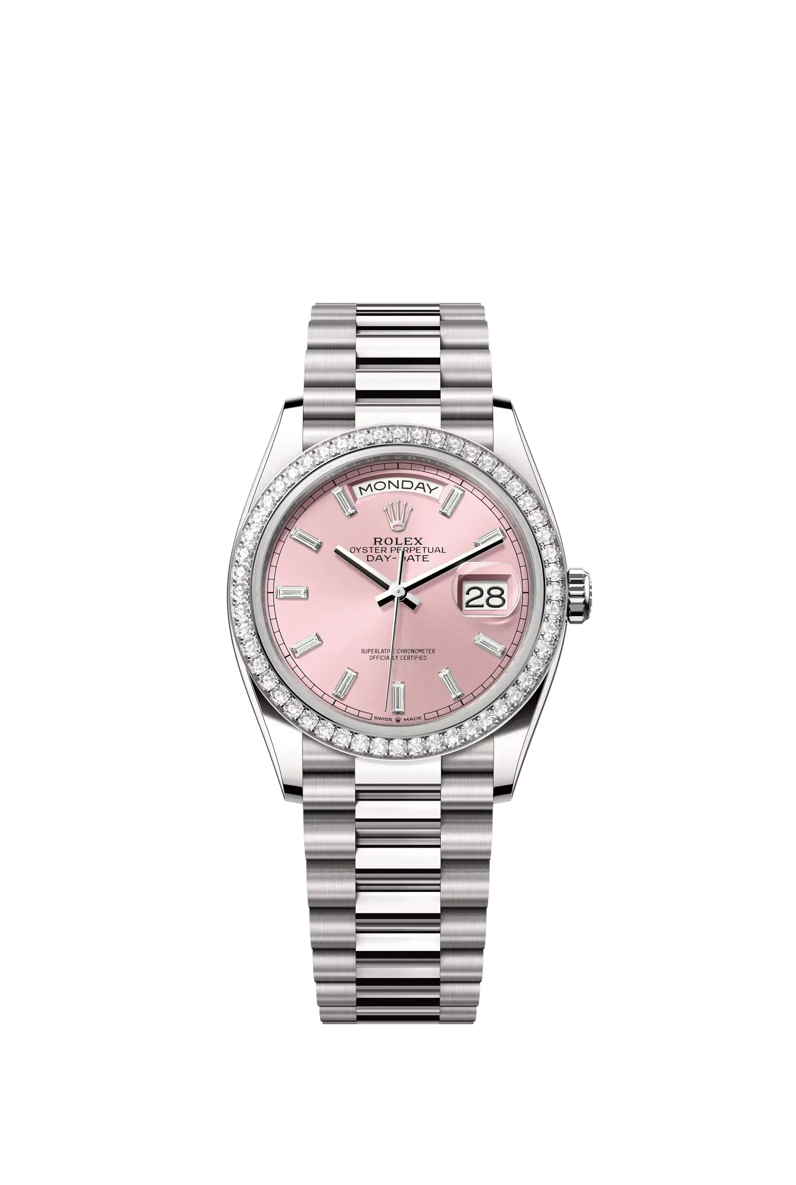 Day-Date 36  Oyster, 36 mm, white gold and diamonds  Reference 128349RBR
