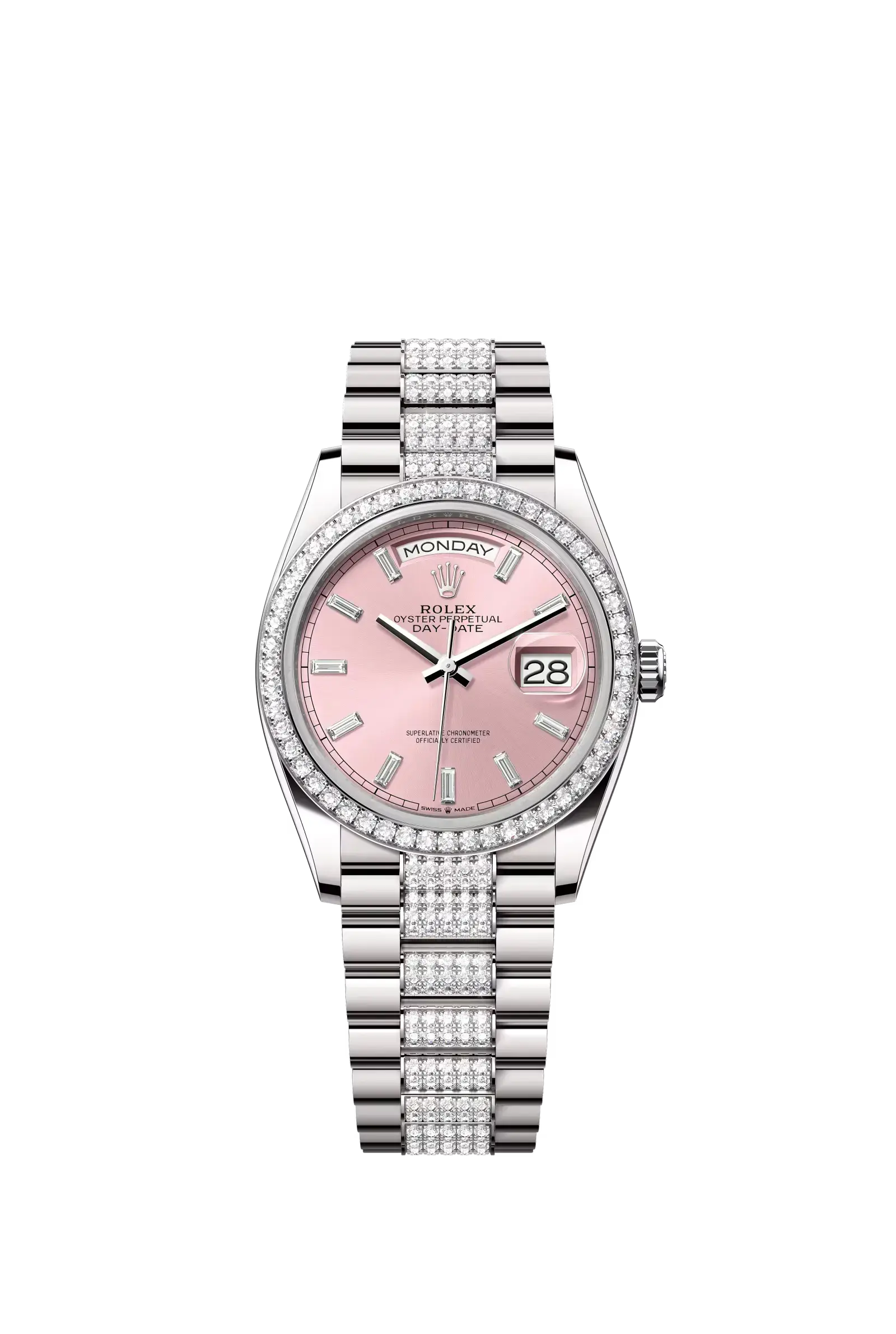Day-Date 36  Oyster, 36 mm, white gold and diamonds  Reference 128349RBR — main photo