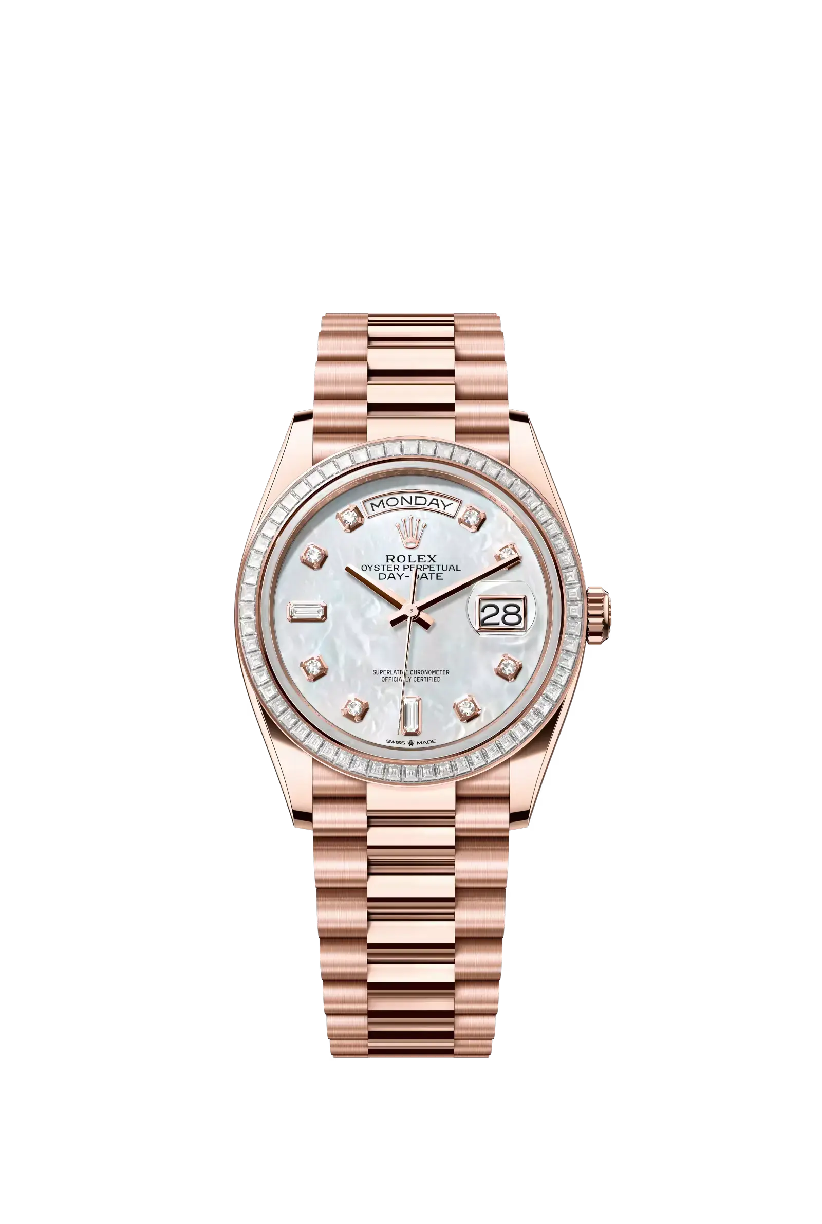 Day-Date 36  Oyster, 36 mm, Everose gold and diamonds  Reference 128395TBR