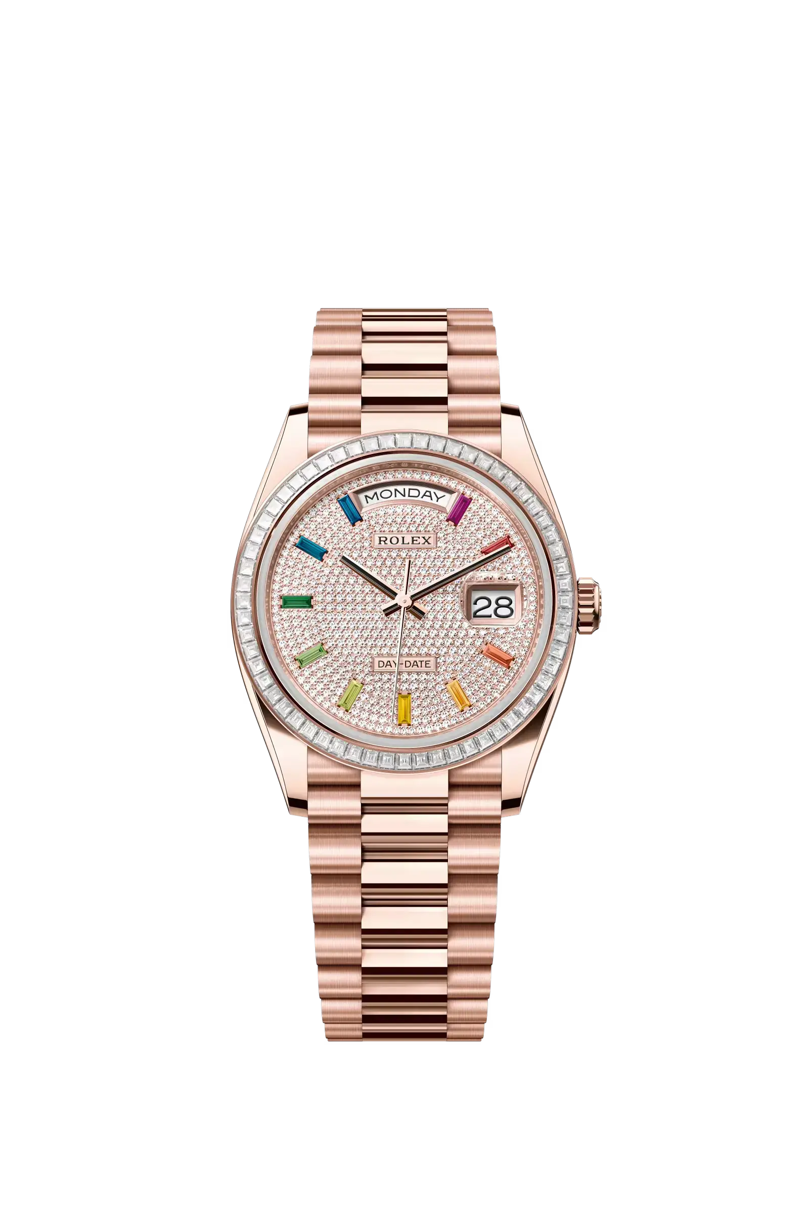 Day-Date 36  Oyster, 36 mm, Everose gold and diamonds  Reference 128395TBR