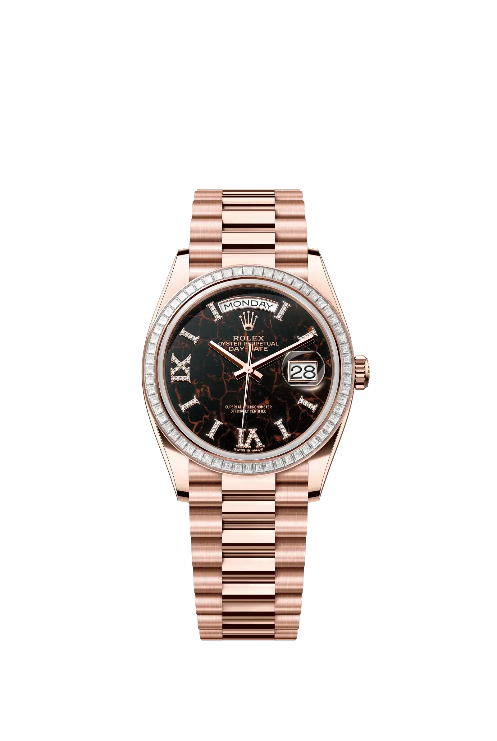 Day-Date 36  Oyster, 36 mm, Everose gold and diamonds  Reference 128395TBR — main photo