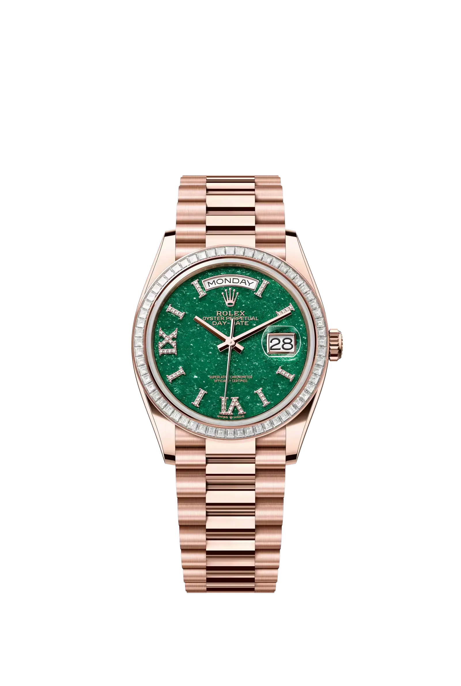 Day-Date 36  Oyster, 36 mm, Everose gold and diamonds  Reference 128395TBR