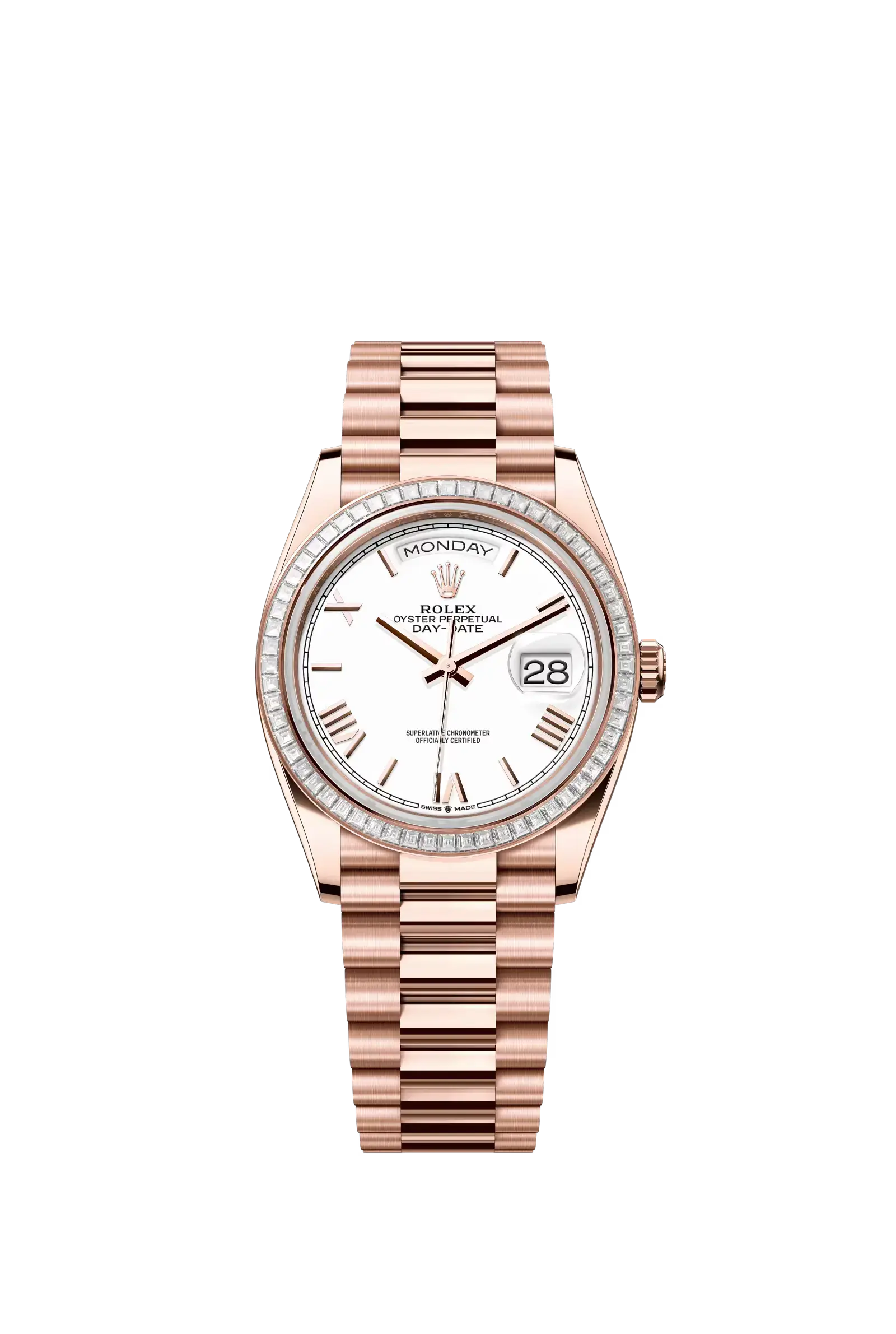 Day-Date 36  Oyster, 36 mm, Everose gold and diamonds  Reference 128395TBR