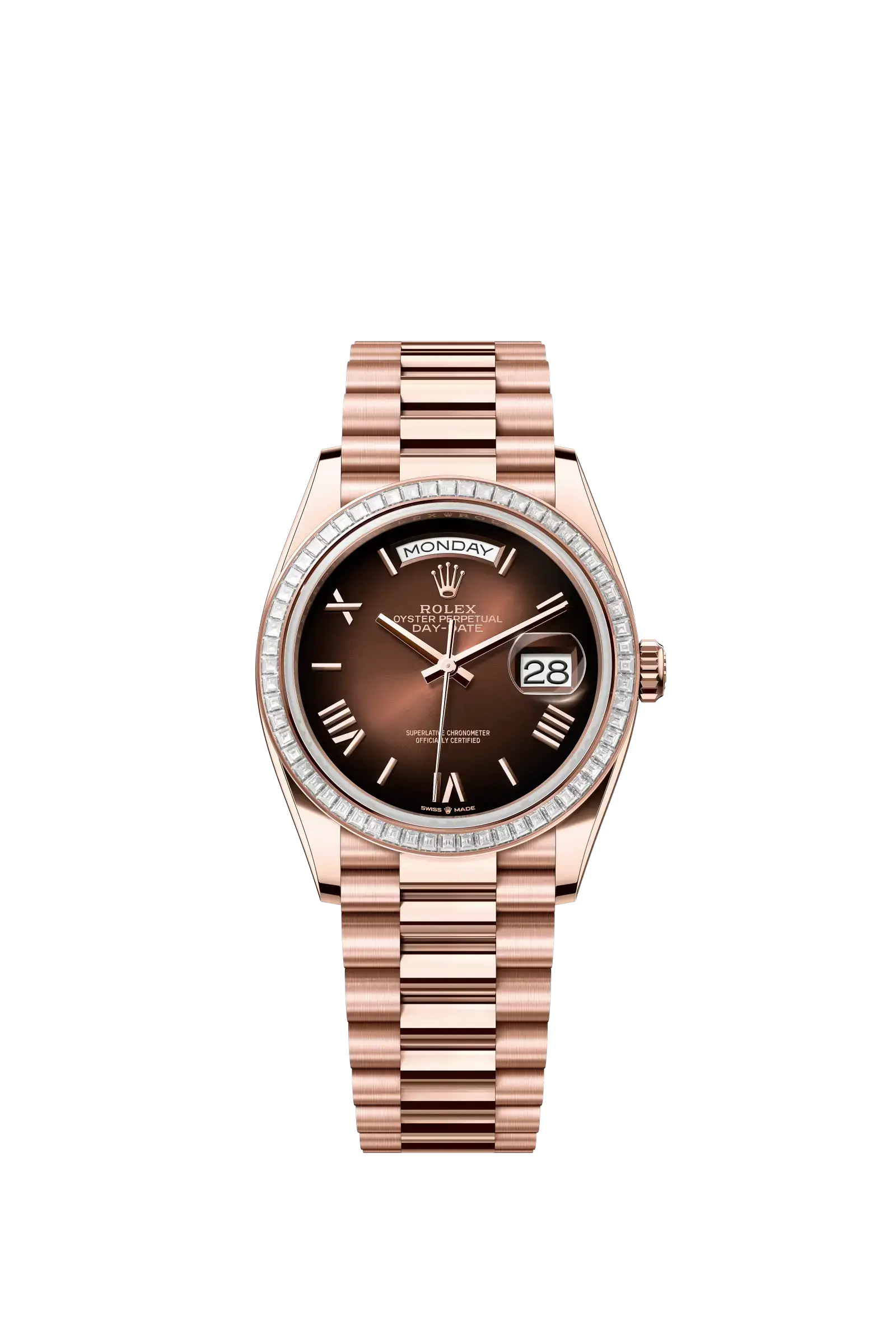 Day-Date 36  Oyster, 36 mm, Everose gold and diamonds  Reference 128395TBR — main photo