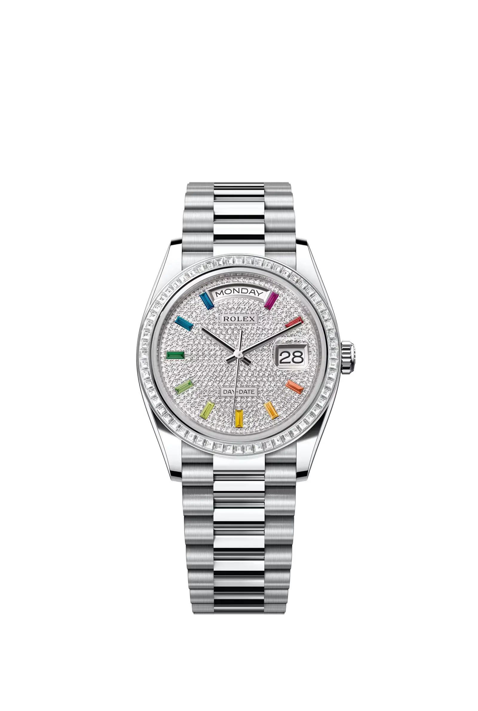 Day-Date 36  Oyster, 36 mm, platinum and diamonds  Reference 128396TBR — main photo