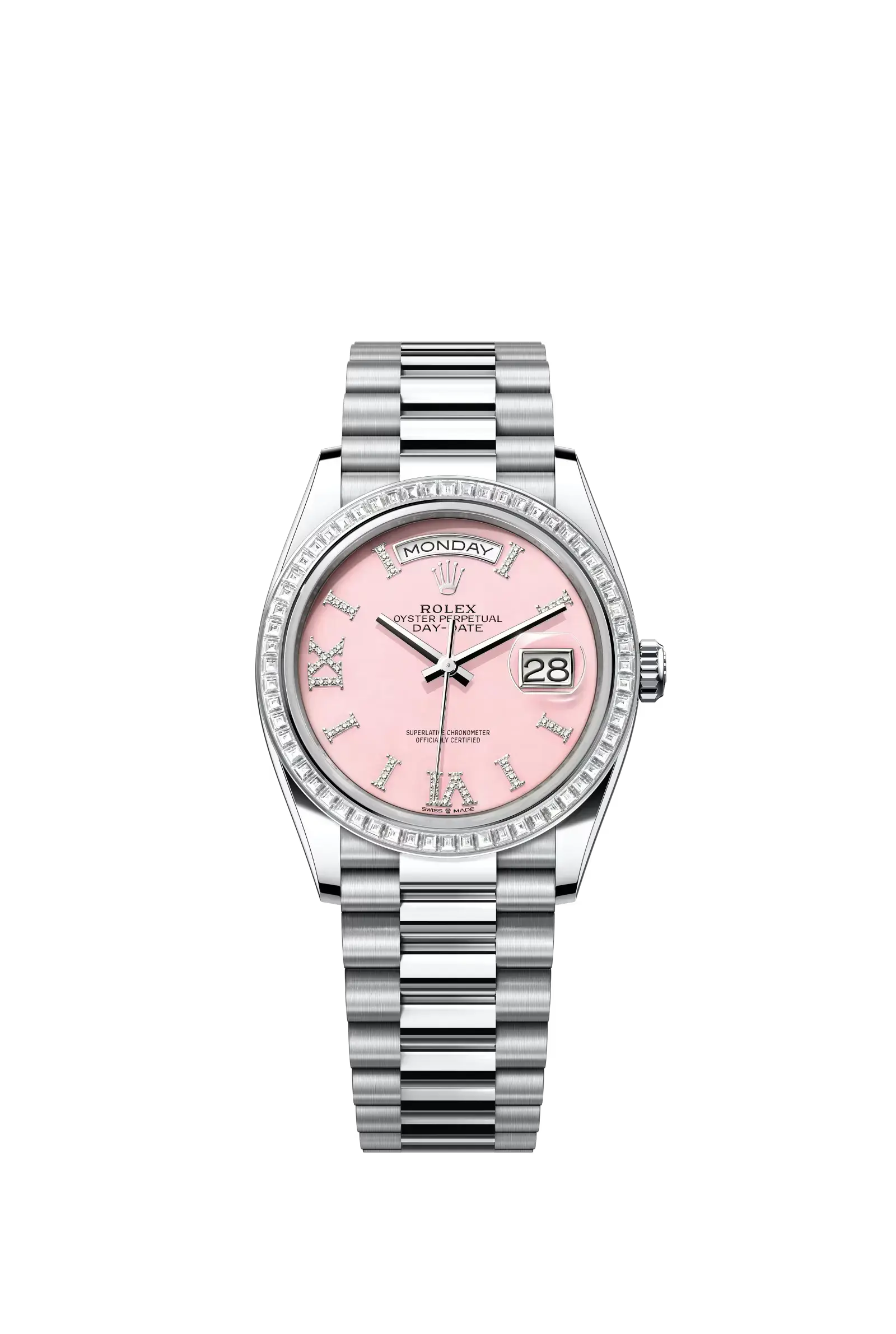 Day-Date 36  Oyster, 36 mm, platinum and diamonds  Reference 128396TBR — main photo