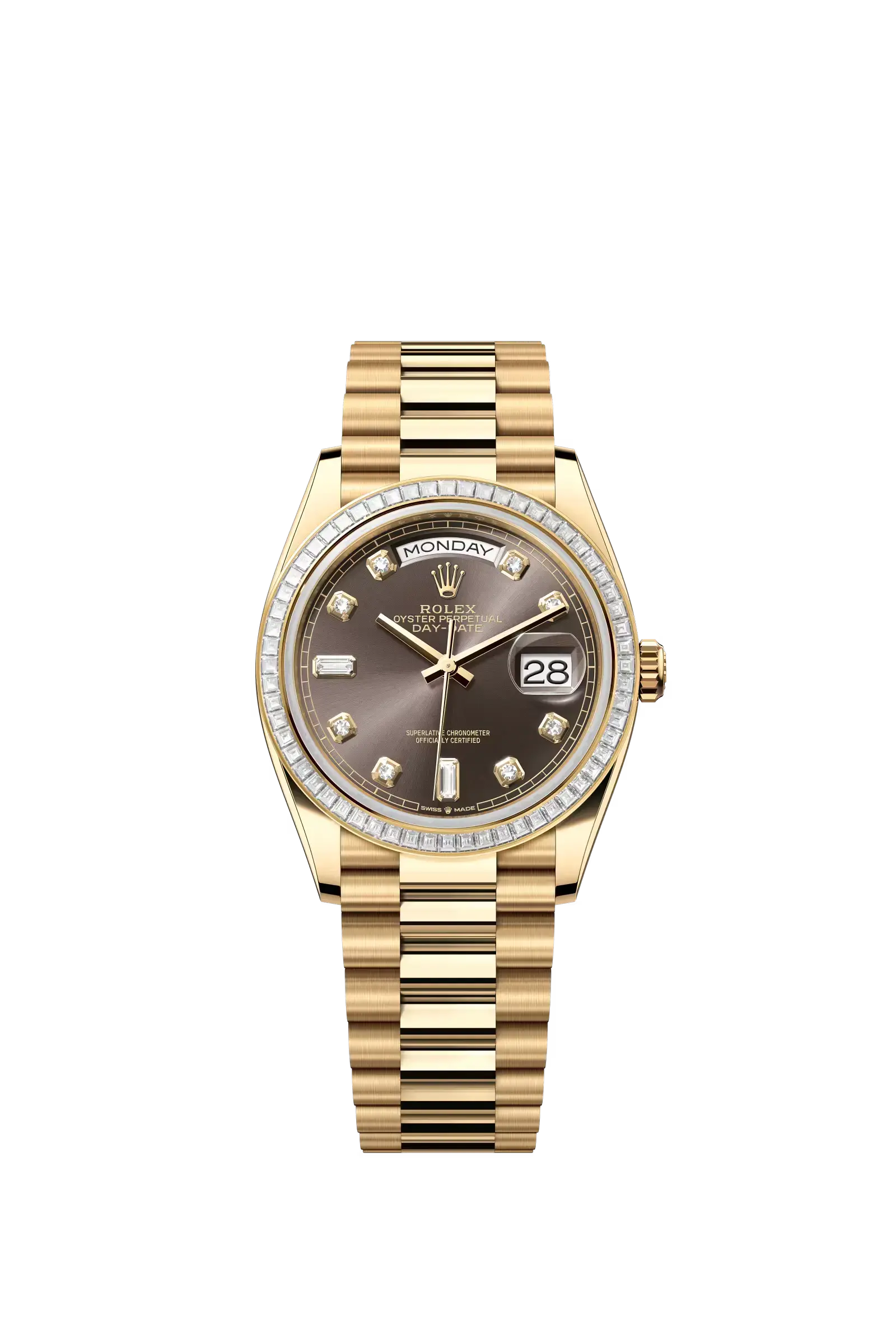 Day-Date 36  Oyster, 36 mm, yellow gold and diamonds  Reference 128398TBR