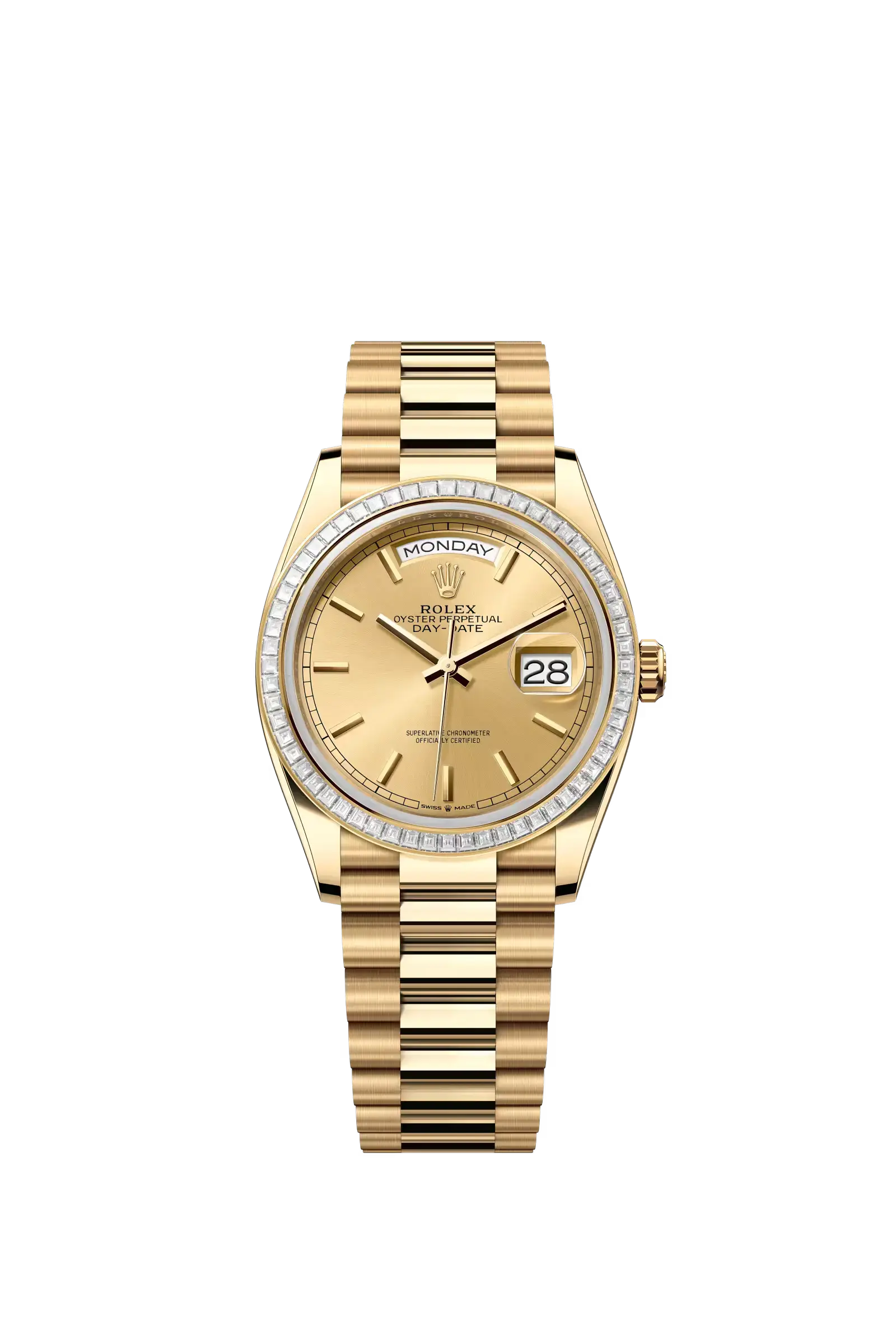 Day-Date 36  Oyster, 36 mm, yellow gold and diamonds  Reference 128398TBR