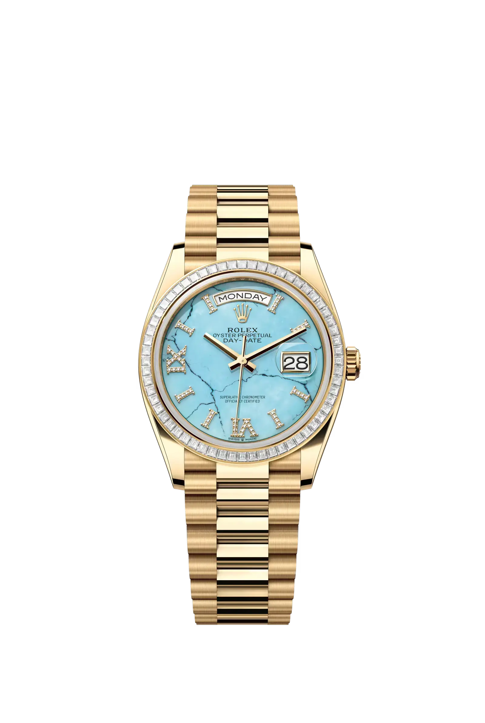 Day-Date 36  Oyster, 36 mm, yellow gold and diamonds  Reference 128398TBR