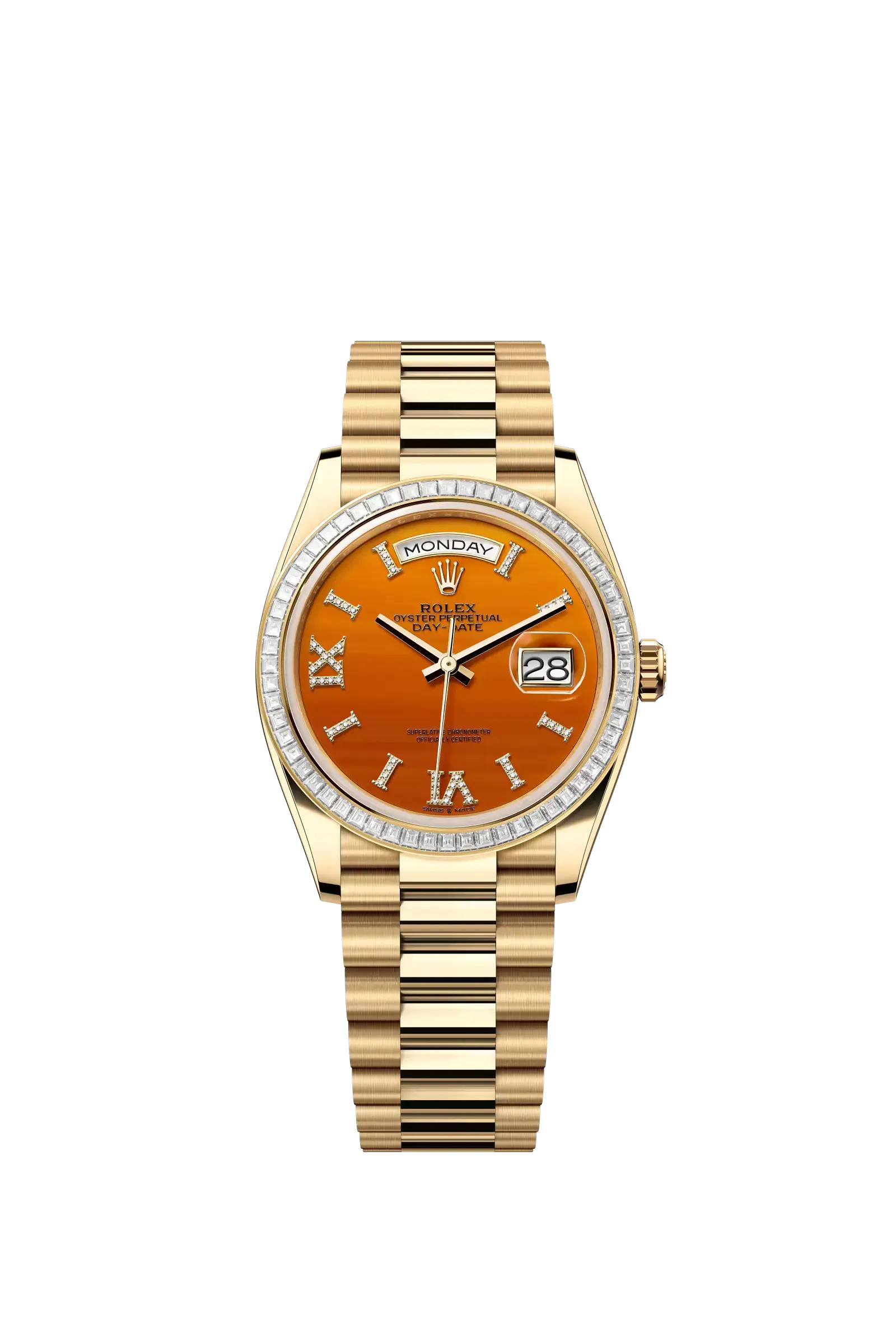 Day-Date 36  Oyster, 36 mm, yellow gold and diamonds  Reference 128398TBR