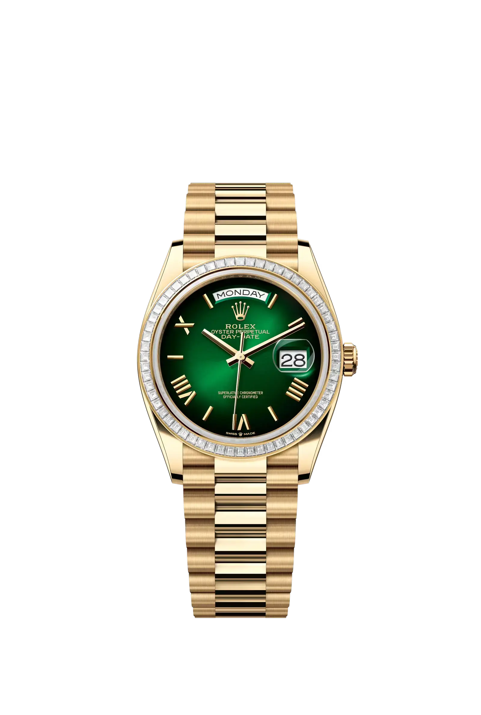 Day-Date 36  Oyster, 36 mm, yellow gold and diamonds  Reference 128398TBR