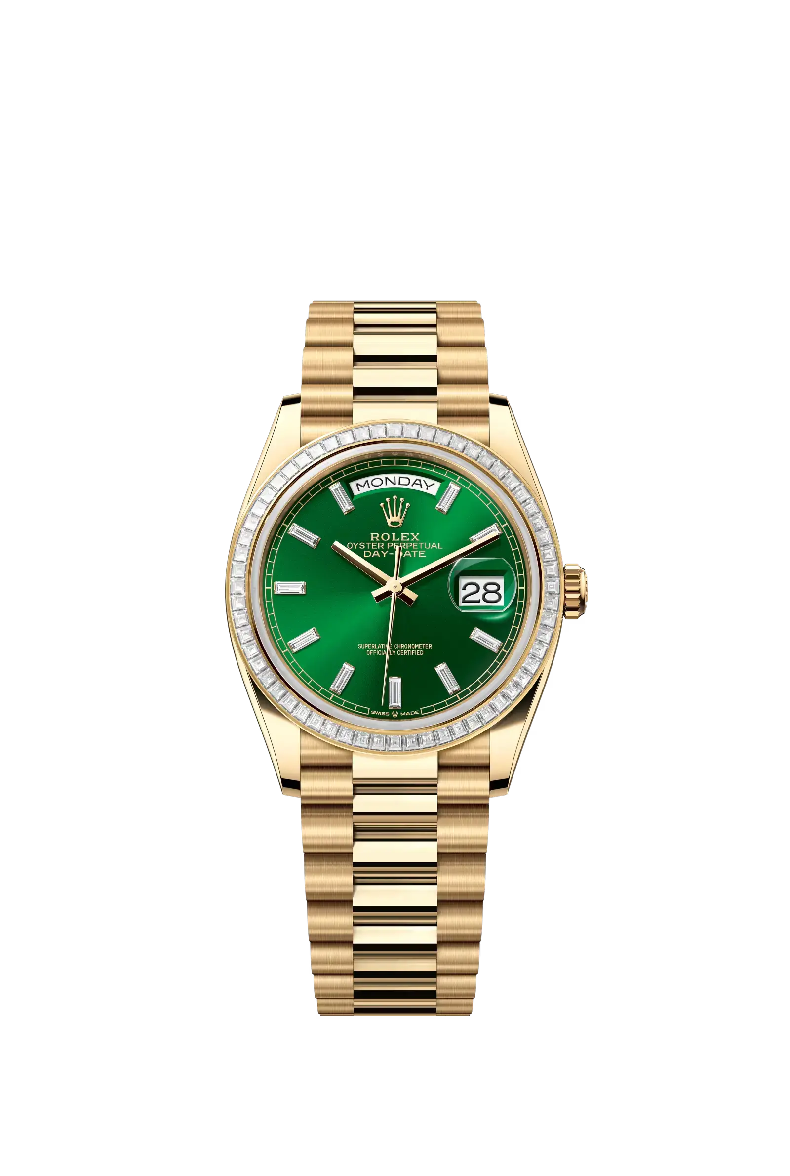 Day-Date 36  Oyster, 36 mm, yellow gold and diamonds  Reference 128398TBR — main photo