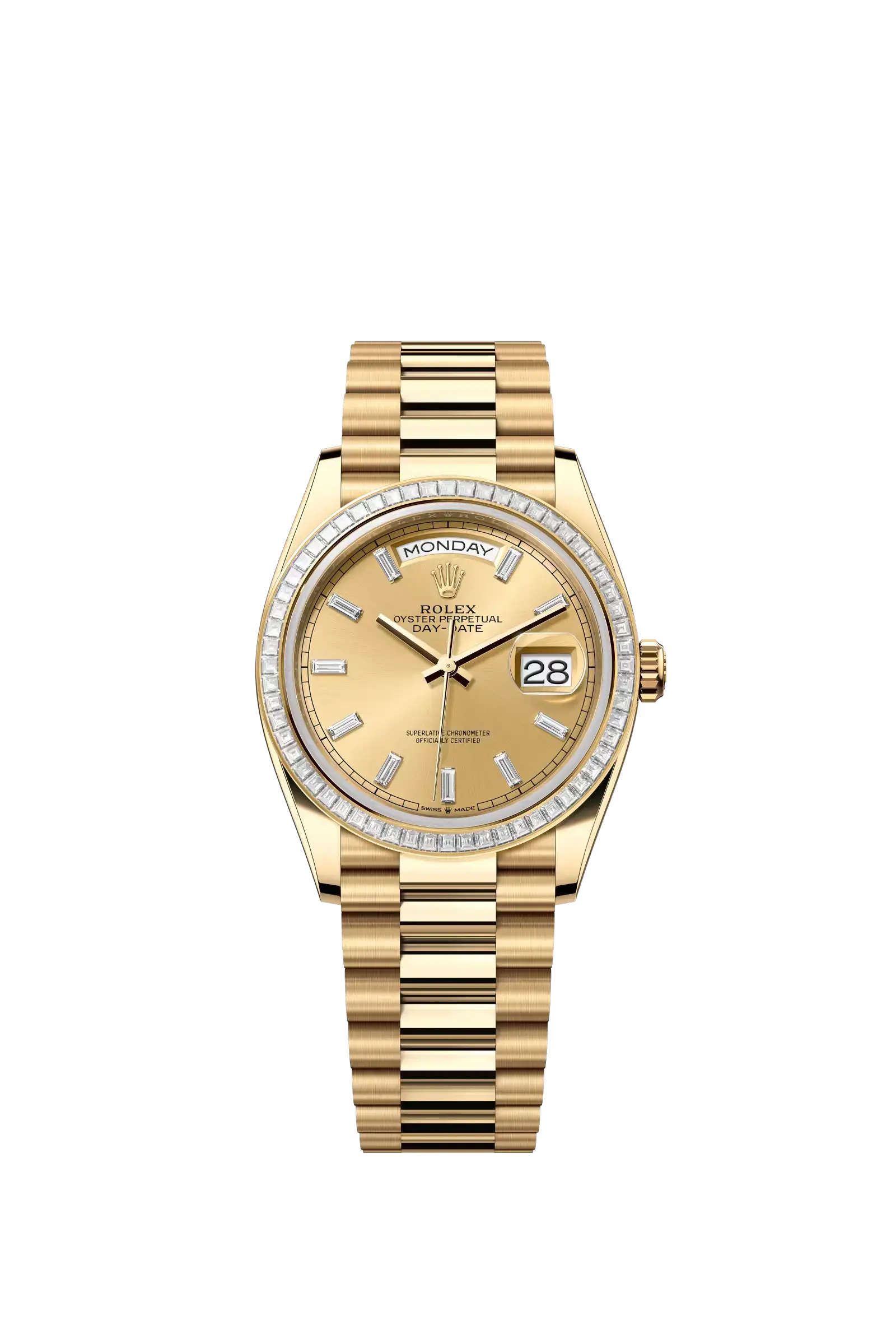 Day-Date 36  Oyster, 36 mm, yellow gold and diamonds  Reference 128398TBR