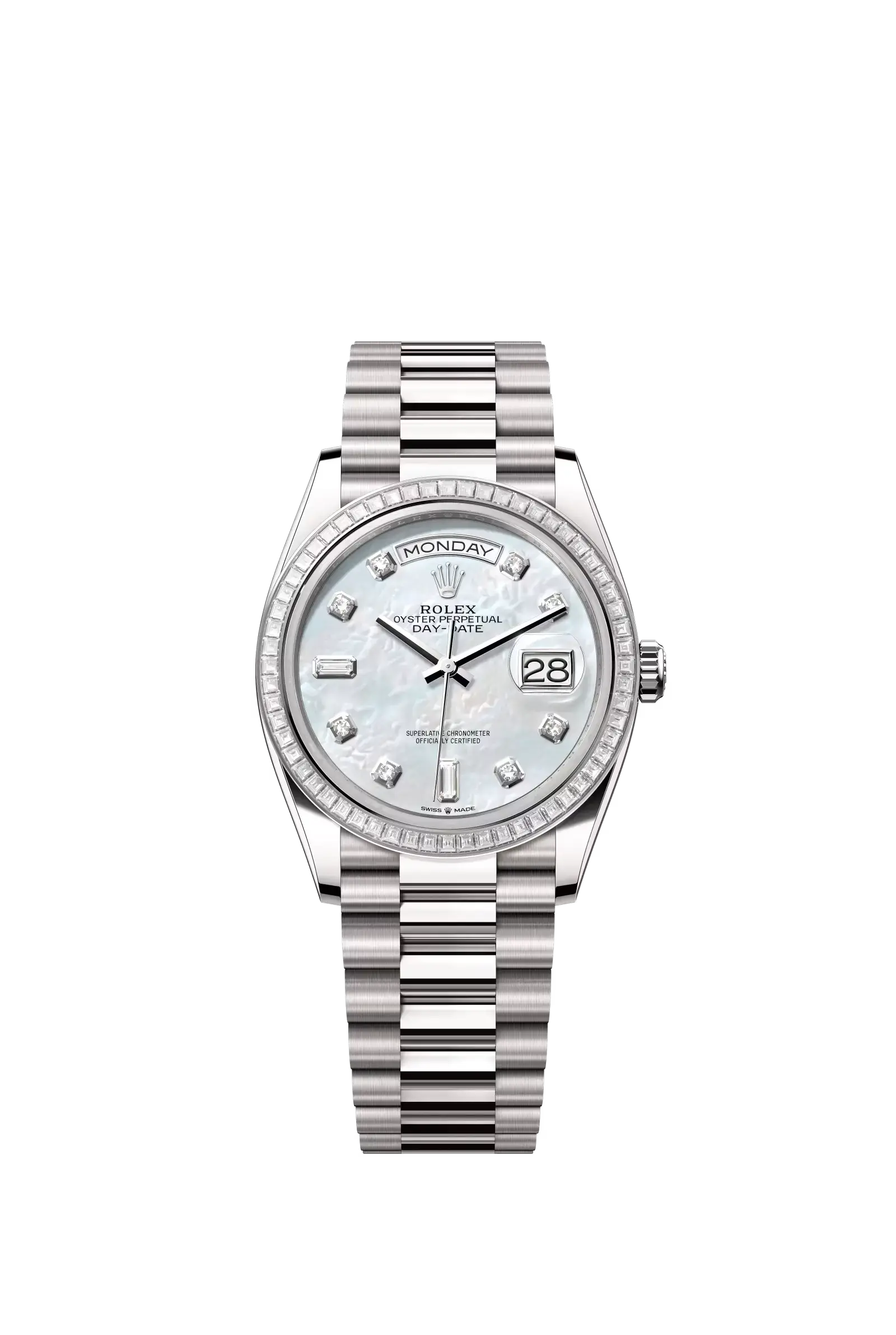 Day-Date 36  Oyster, 36 mm, white gold and diamonds  Reference 128399TBR