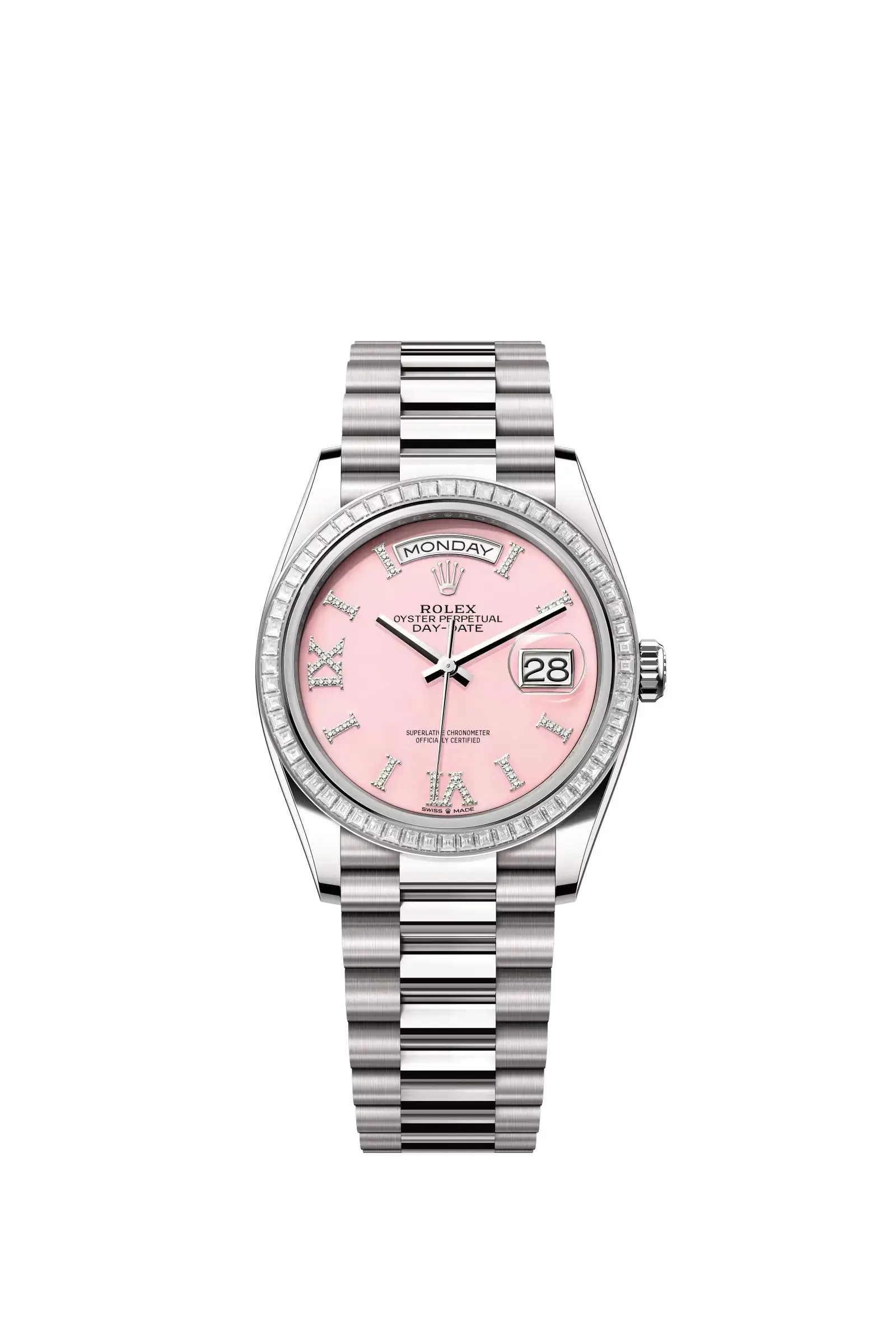 Day-Date 36  Oyster, 36 mm, white gold and diamonds  Reference 128399TBR — main photo