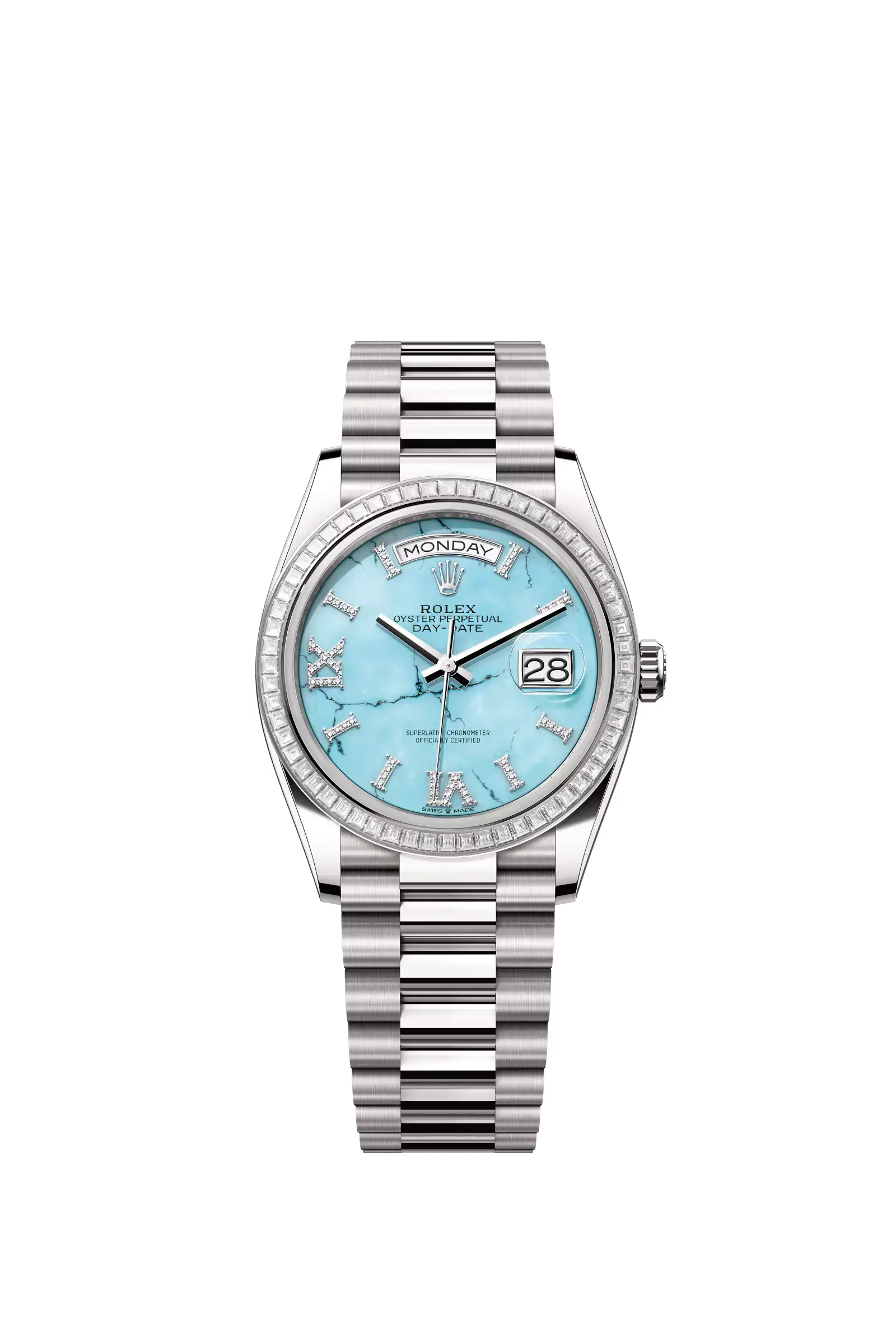 Day-Date 36  Oyster, 36 mm, white gold and diamonds  Reference 128399TBR