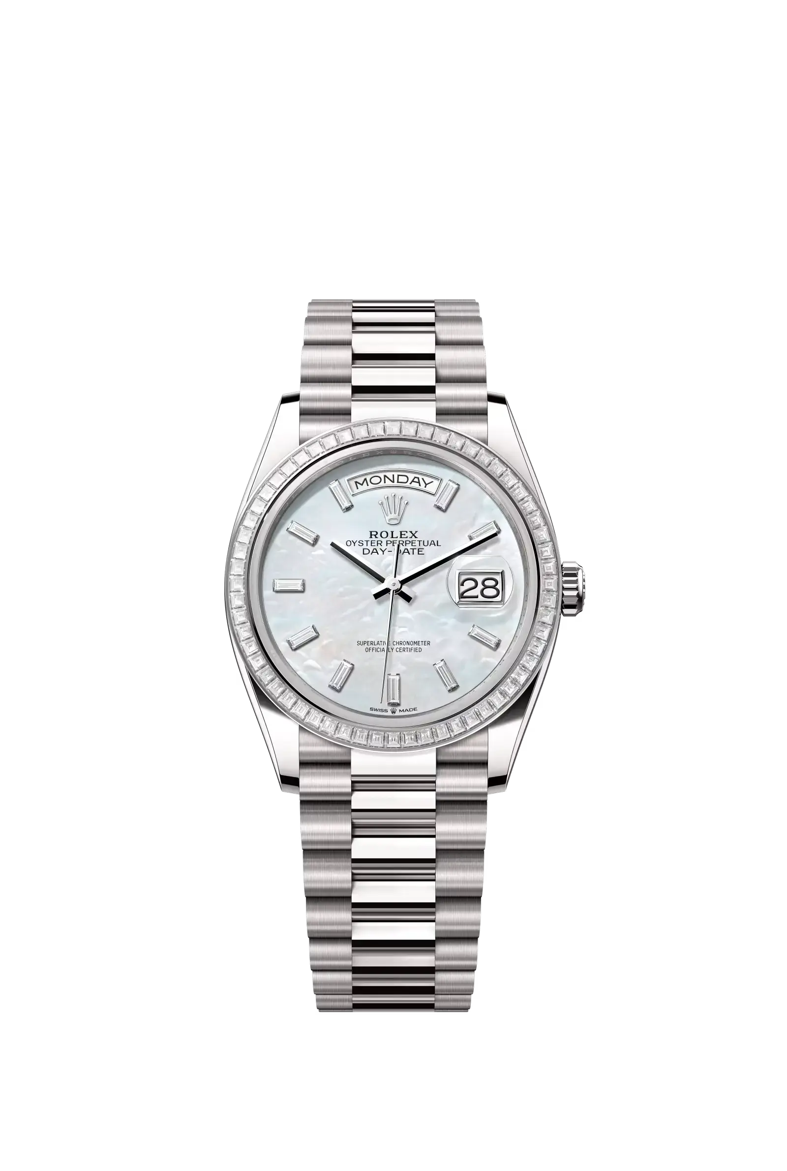 Day-Date 36  Oyster, 36 mm, white gold and diamonds  Reference 128399TBR
