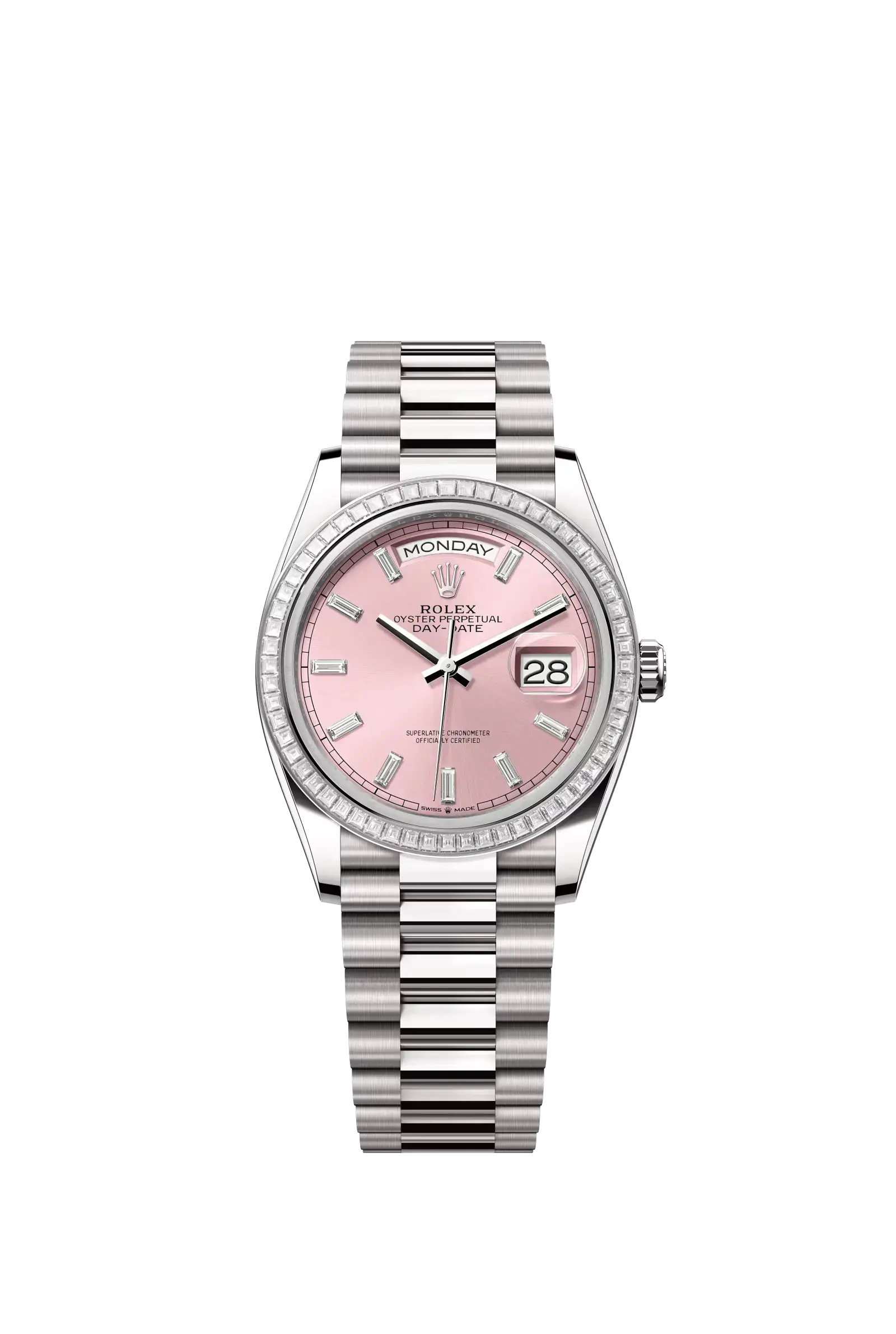 Day-Date 36  Oyster, 36 mm, white gold and diamonds  Reference 128399TBR — main photo