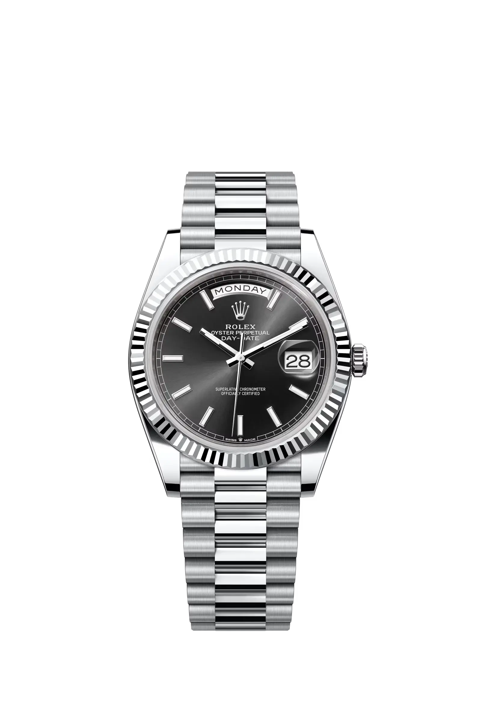 Day-Date 40  Oyster, 40 mm, platinum  Reference 228236 — main photo