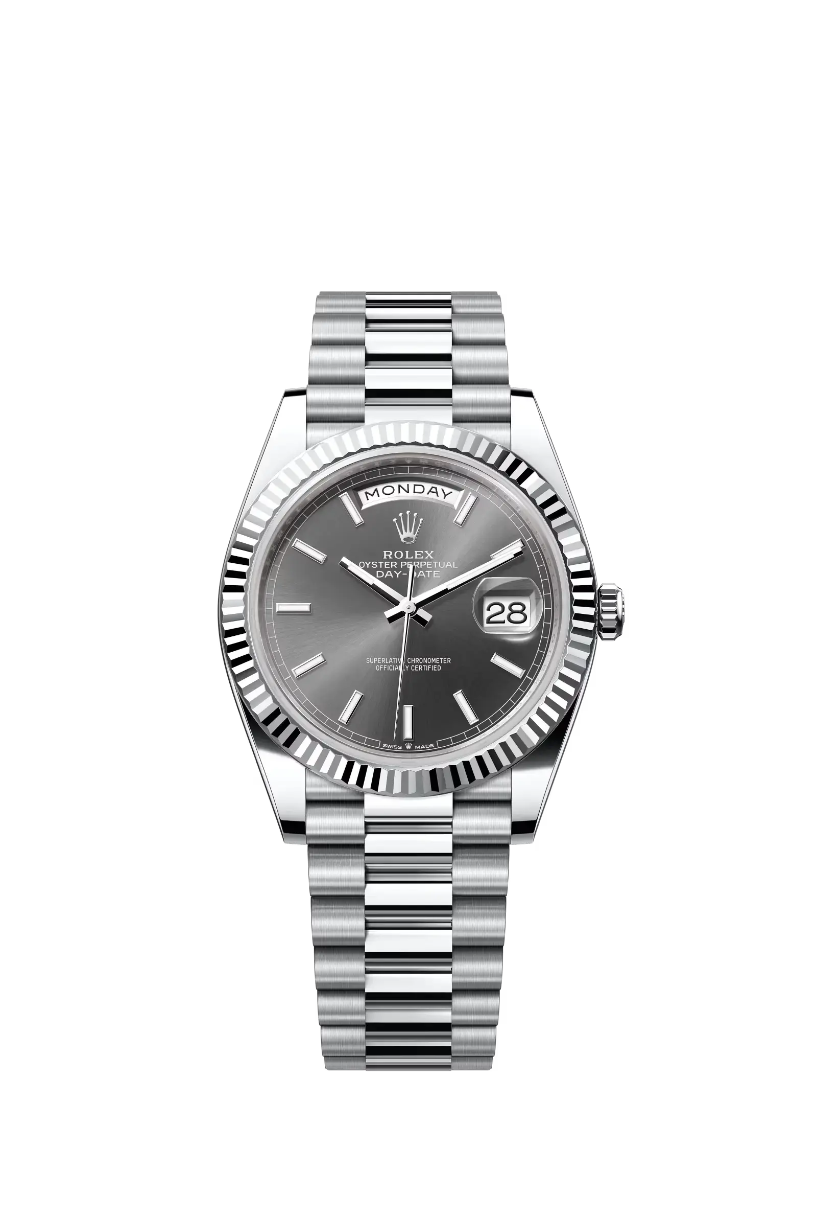 Day-Date 40  Oyster, 40 mm, platinum  Reference 228236 — main photo