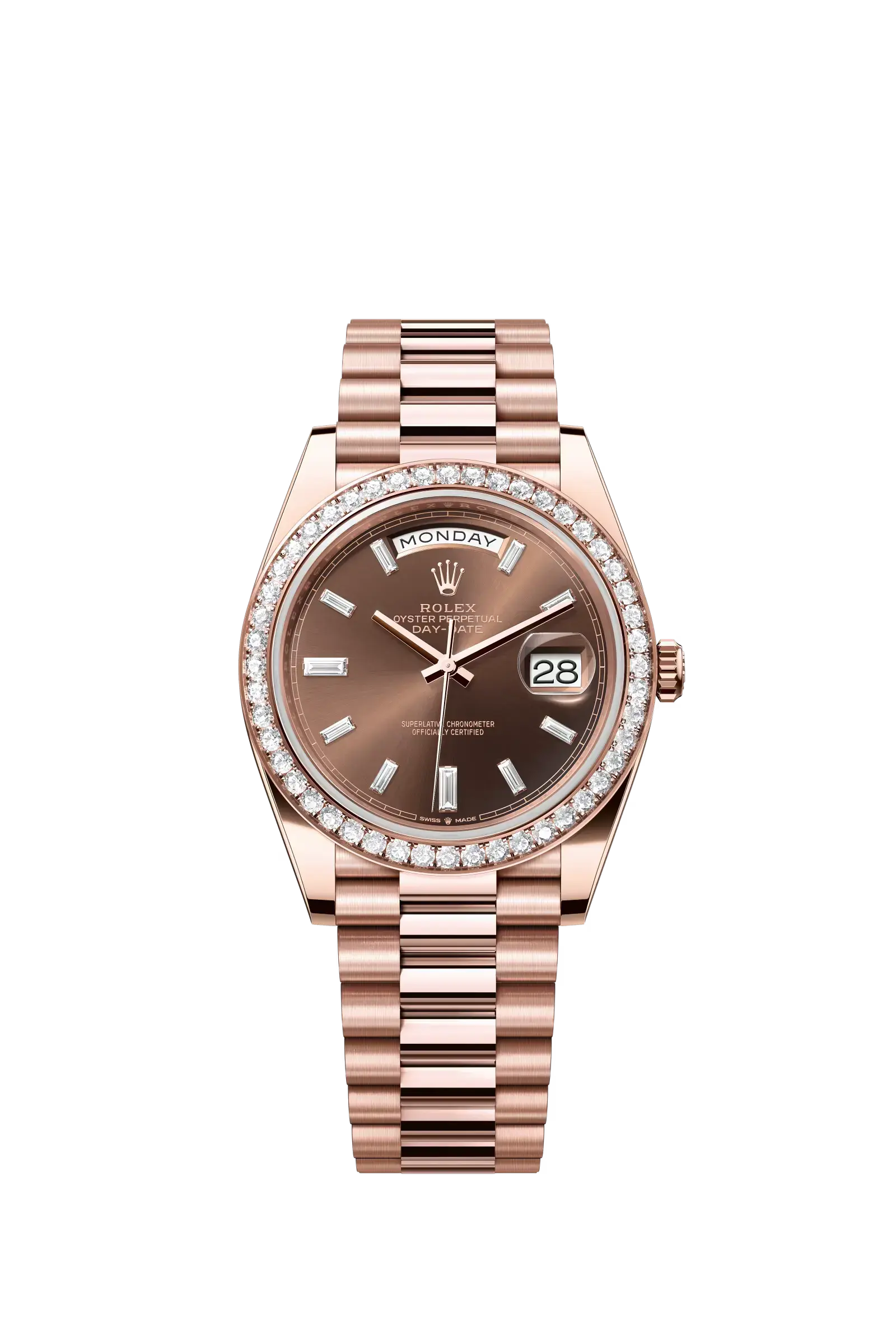 Day-Date 40  Oyster, 40 mm, Everose gold and diamonds  Reference 228345RBR — main photo