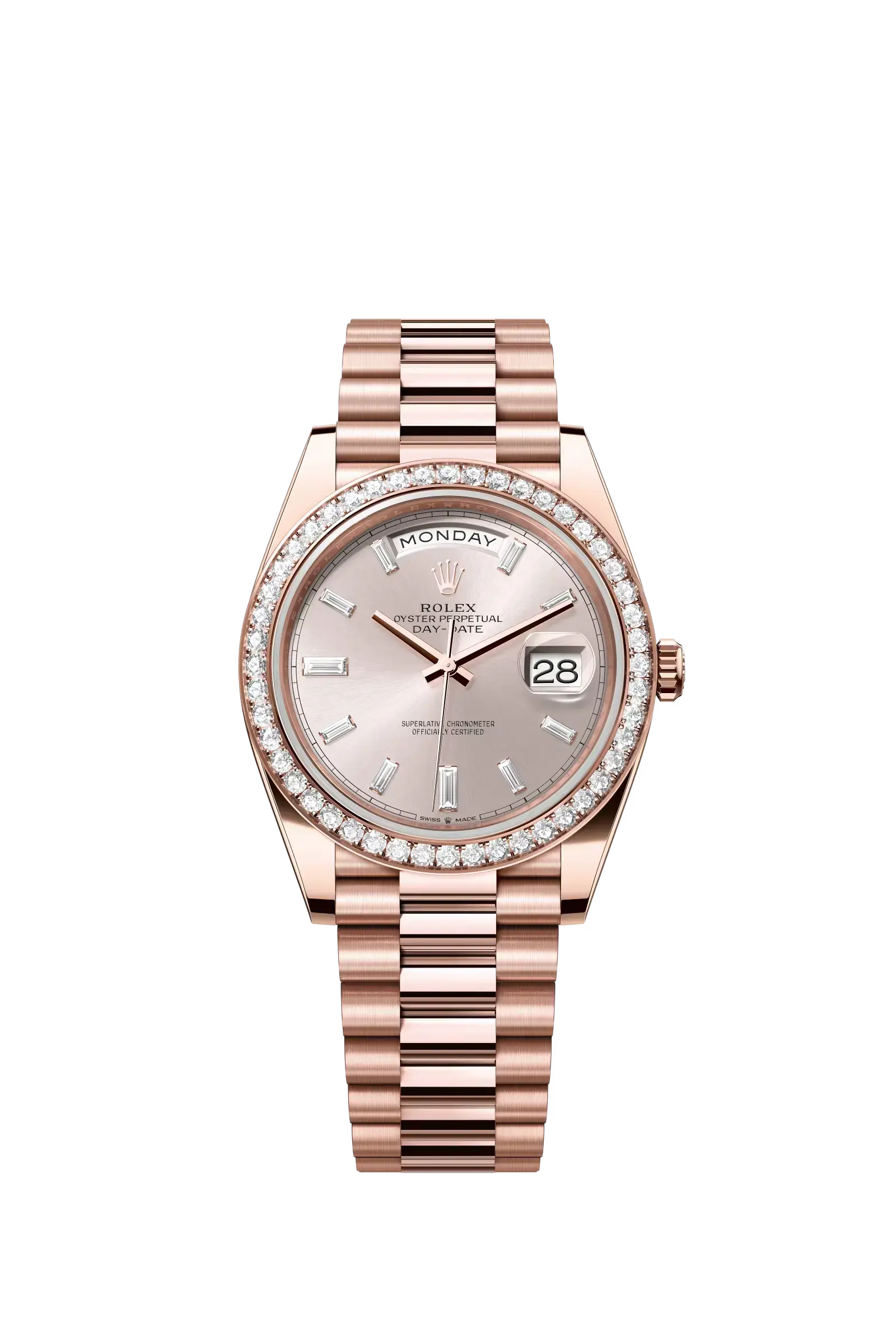Day-Date 40  Oyster, 40 mm, Everose gold and diamonds  Reference 228345RBR — main photo