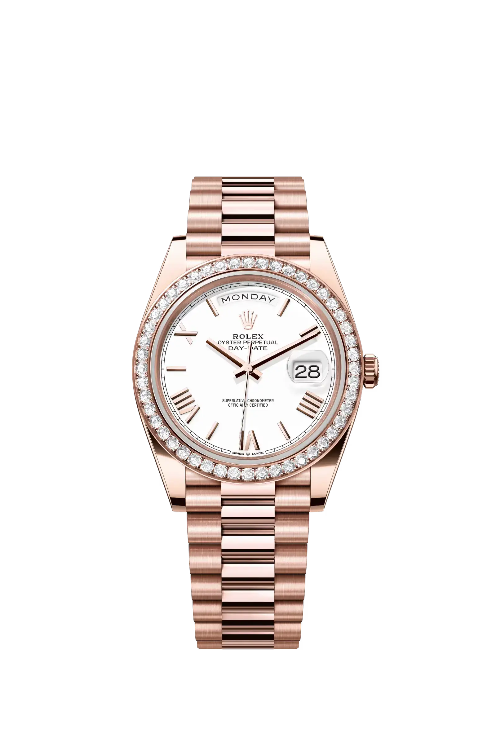 Day-Date 40  Oyster, 40 mm, Everose gold and diamonds  Reference 228345RBR — main photo