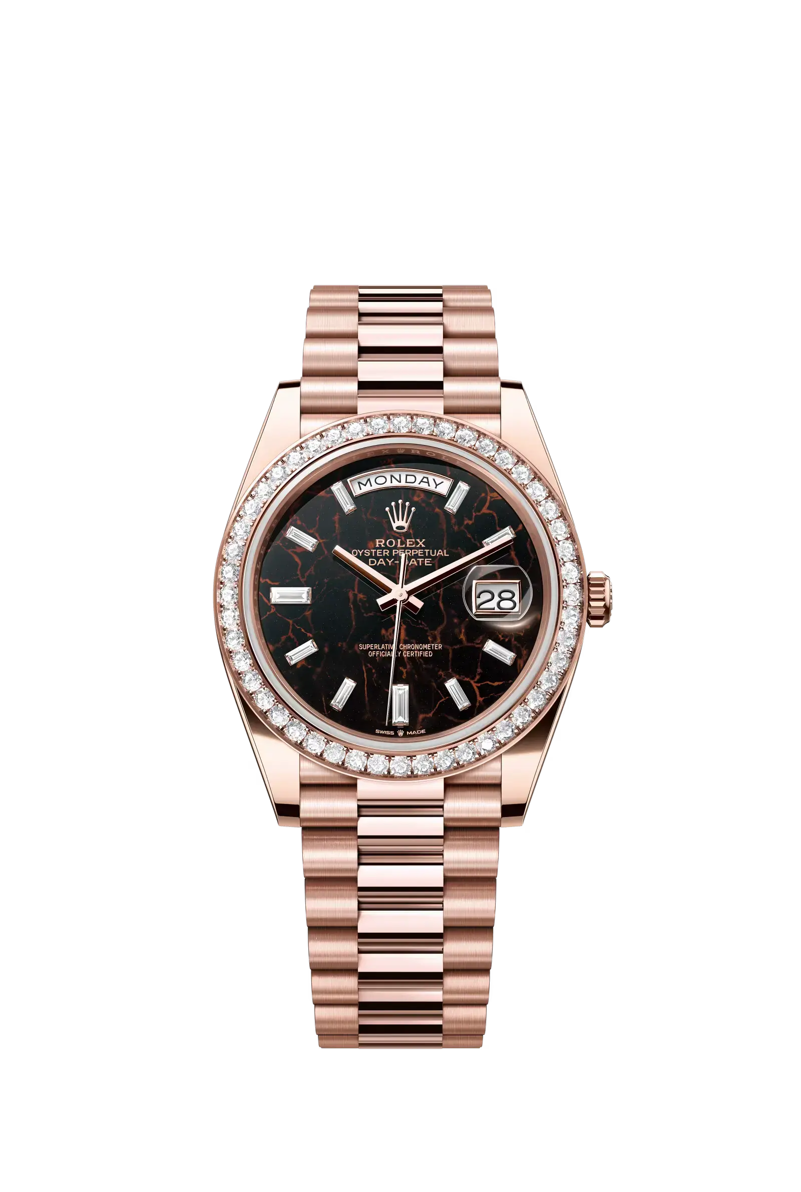Day-Date 40  Oyster, 40 mm, Everose gold and diamonds  Reference 228345RBR — main photo