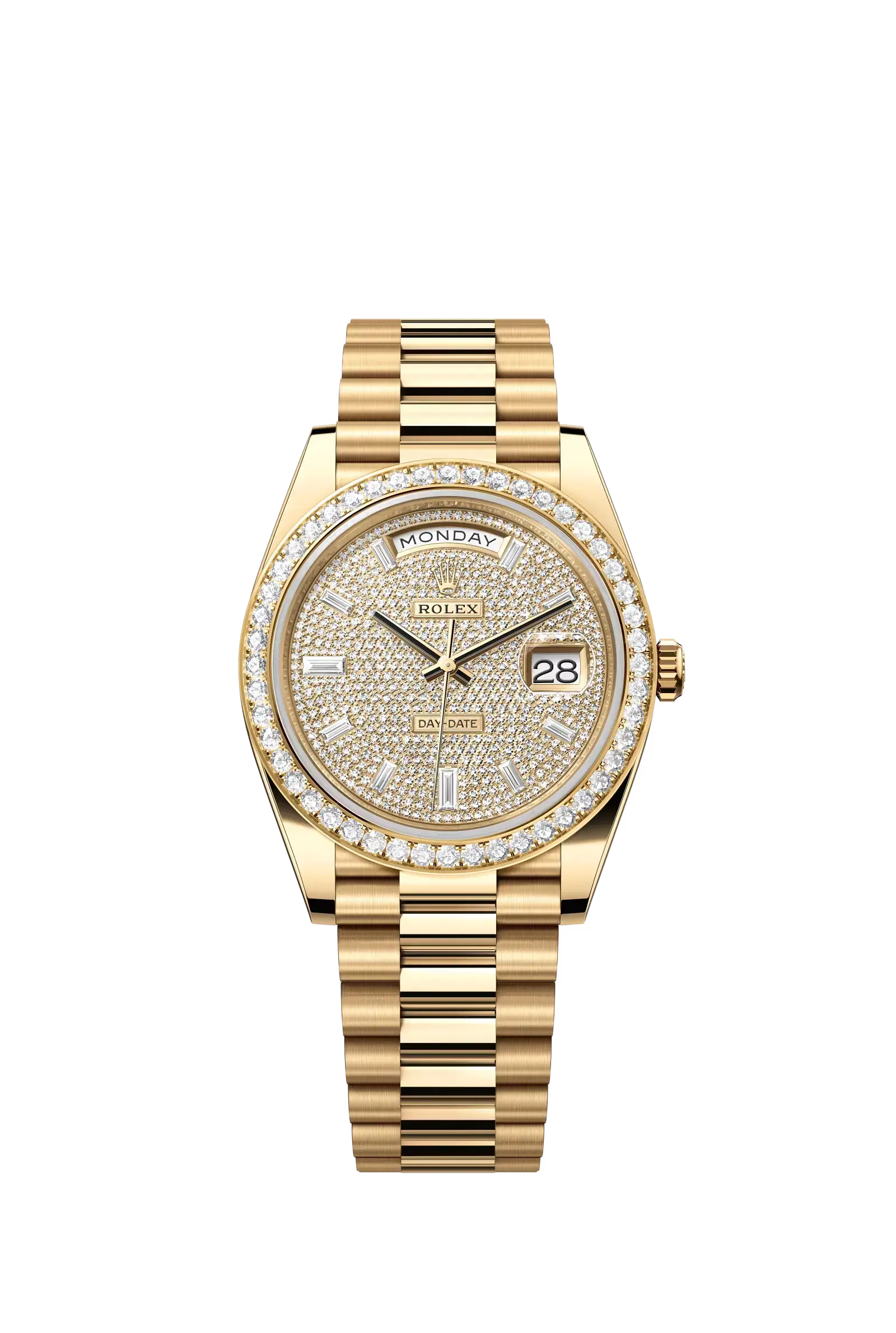 Day-Date 40  Oyster, 40 mm, yellow gold and diamonds  Reference 228348RBR — main photo