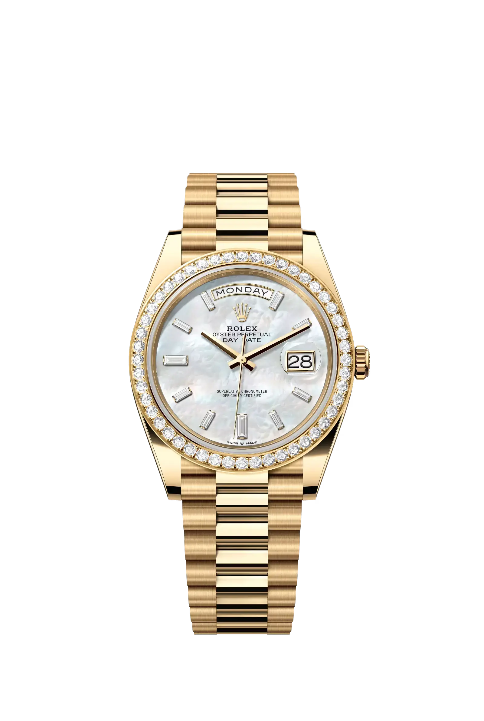 Day-Date 40  Oyster, 40 mm, yellow gold and diamonds  Reference 228348RBR
