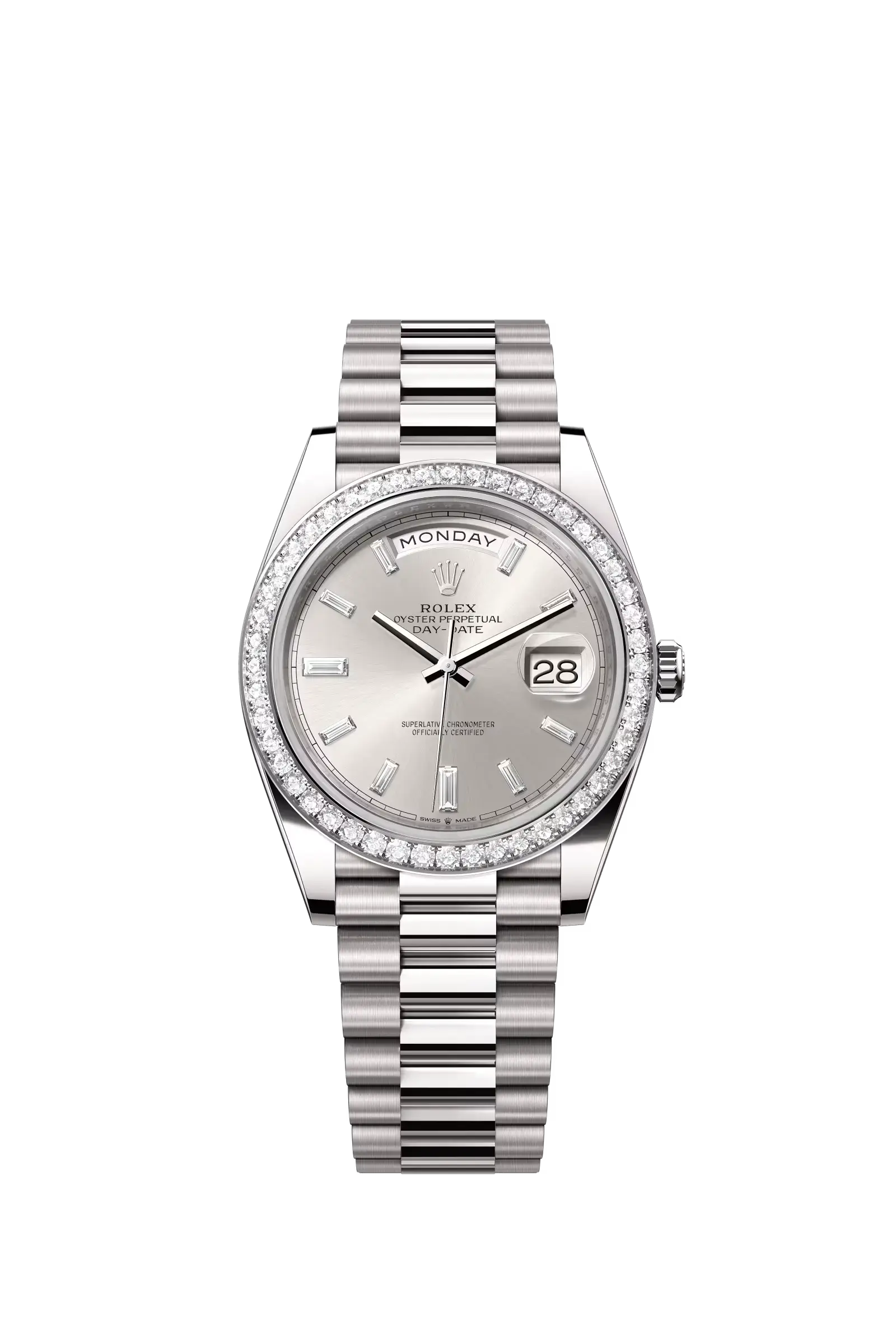 Day-Date 40  Oyster, 40 mm, white gold and diamonds  Reference 228349RBR — main photo