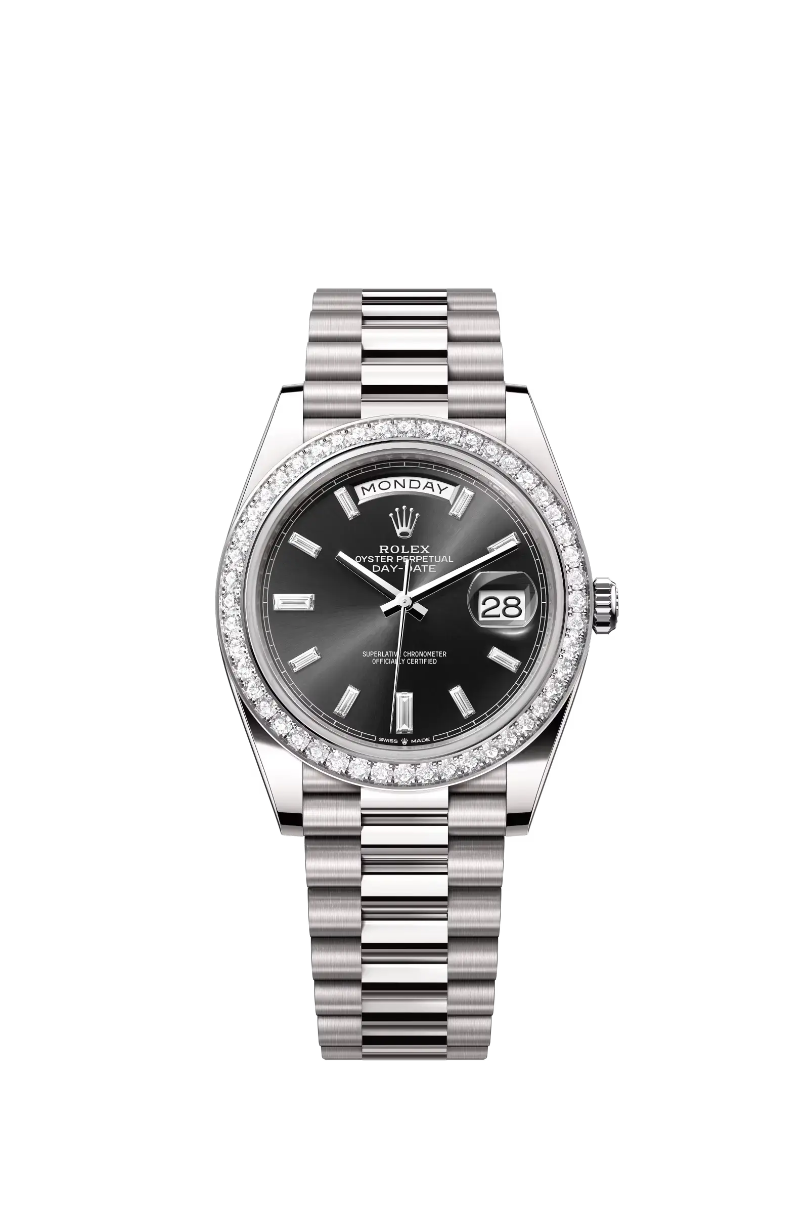 Day-Date 40  Oyster, 40 mm, white gold and diamonds  Reference 228349RBR — main photo