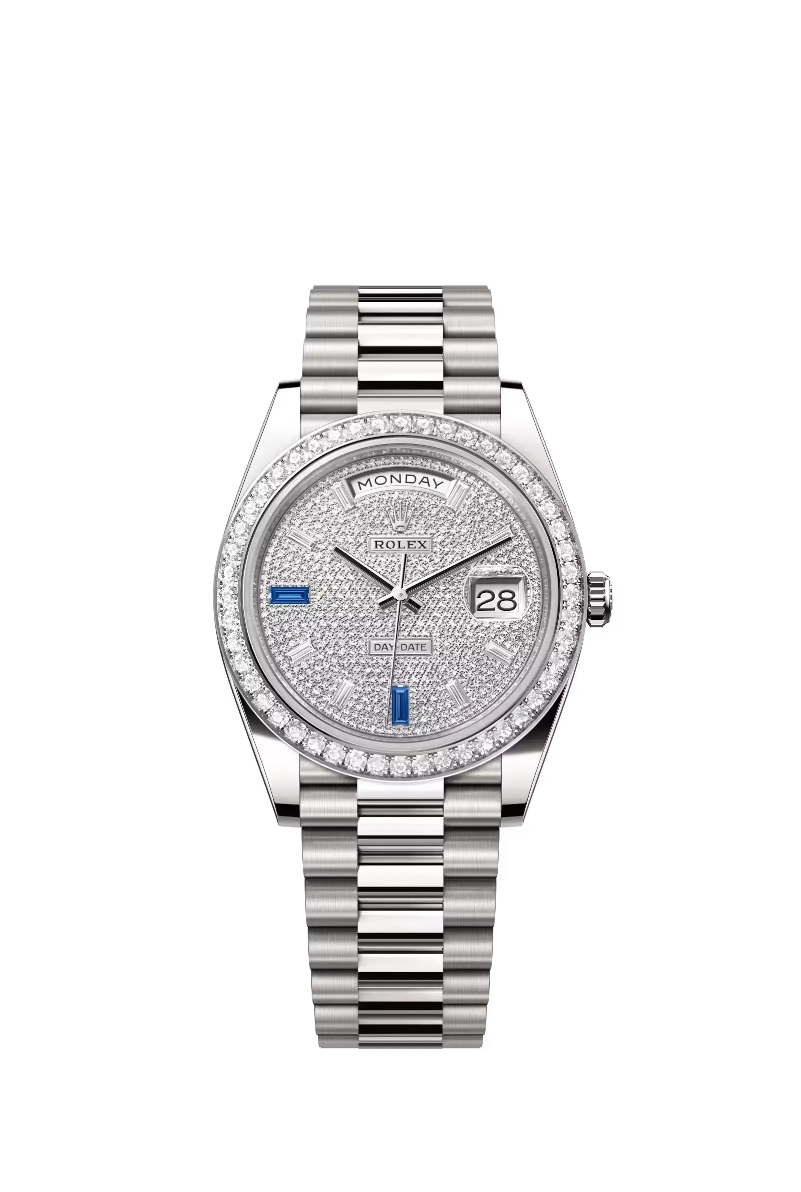 Day-Date 40  Oyster, 40 mm, white gold and diamonds  Reference 228349RBR — main photo